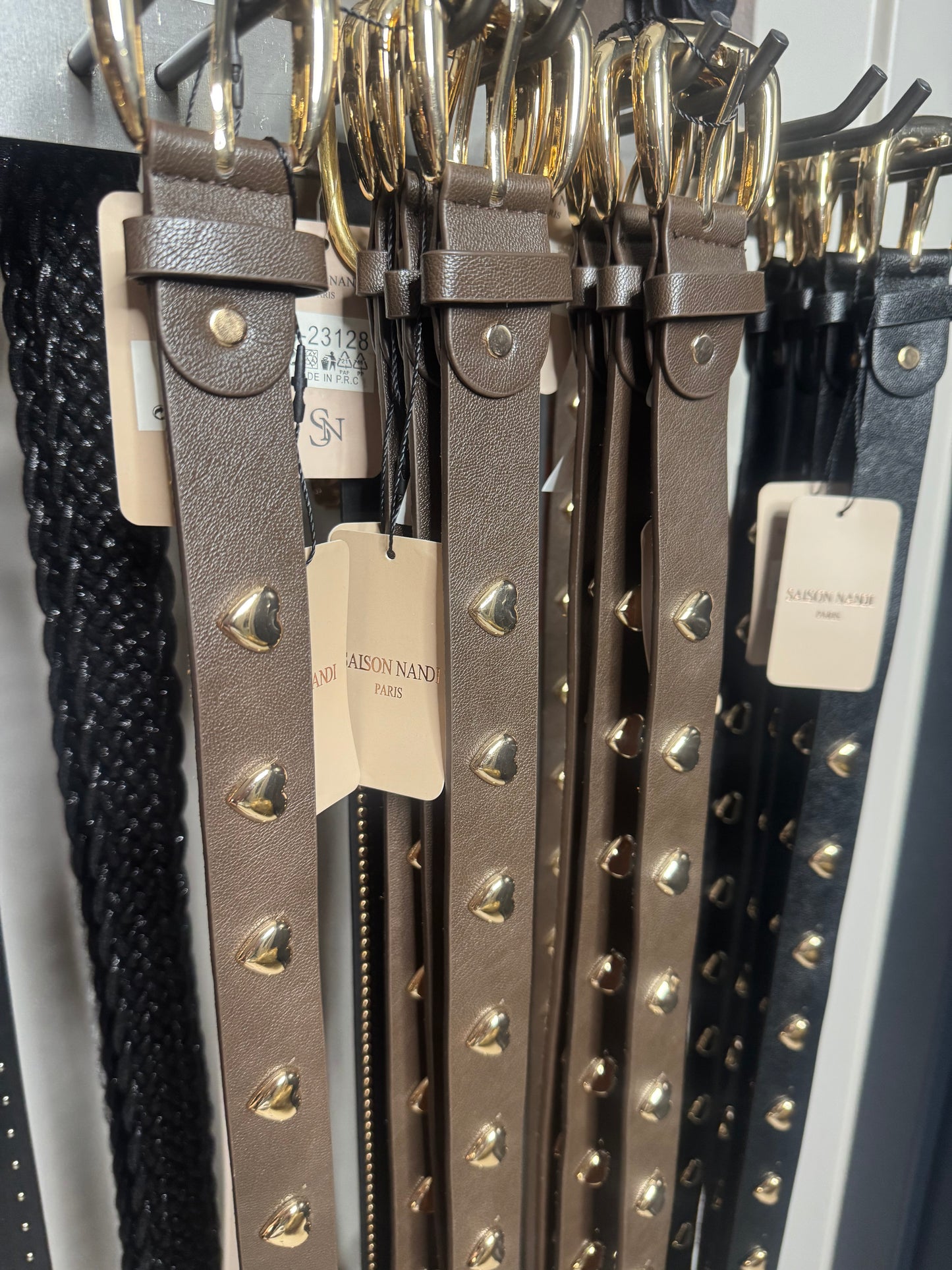 Riem bruin hartjes