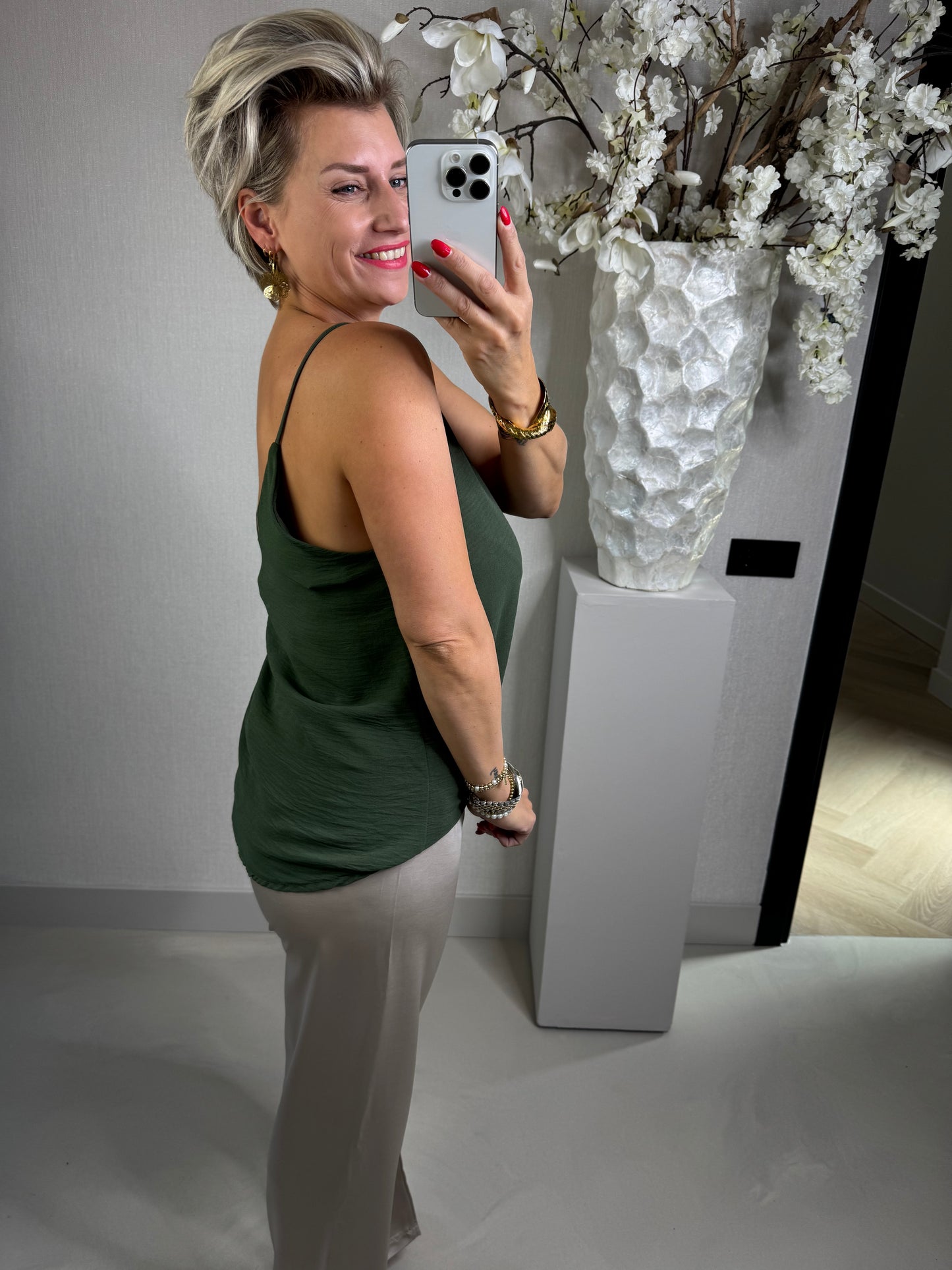 Top spaghetti groen