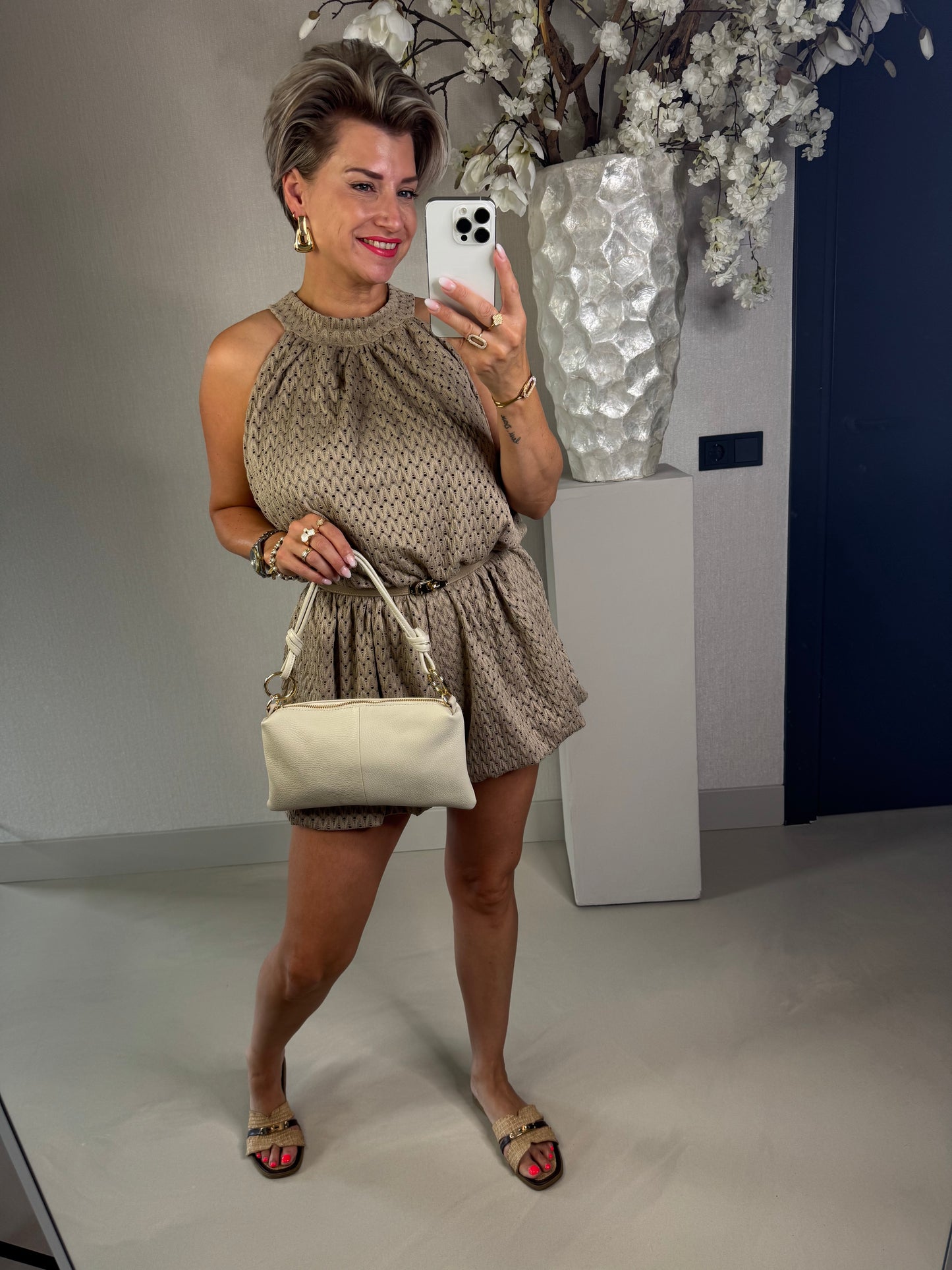 Playsuit taupe