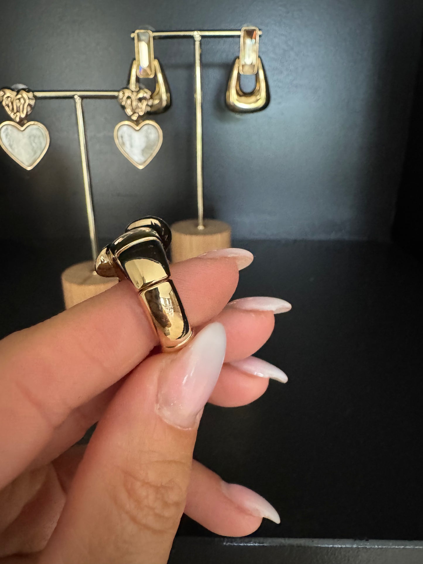 Ring stone goud