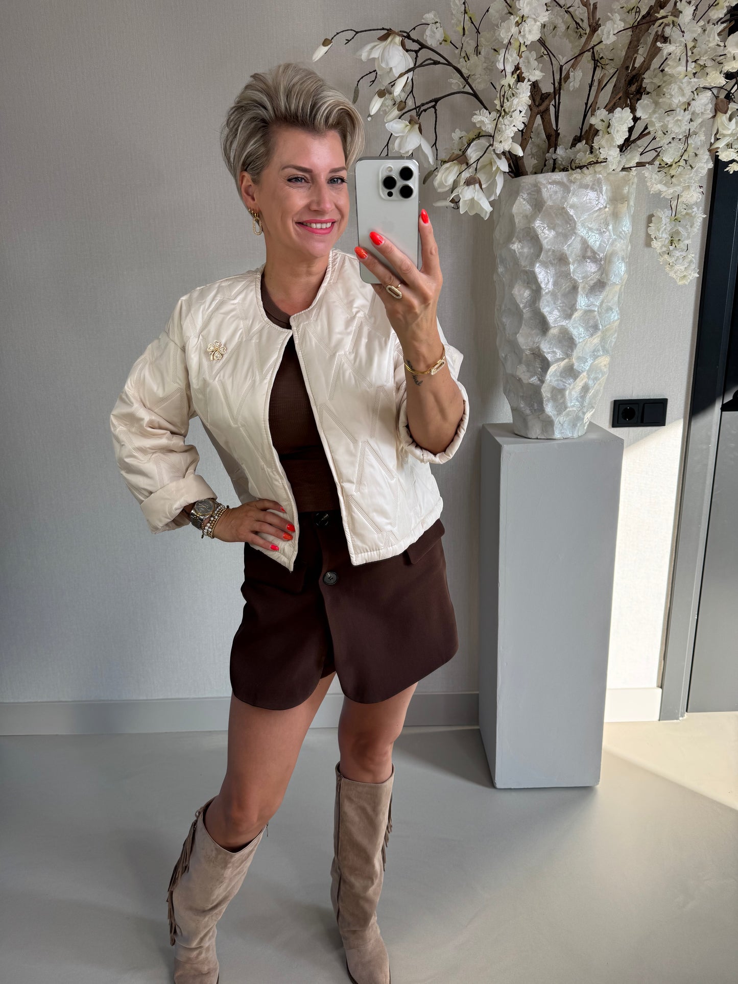 Jas Vlinder beige