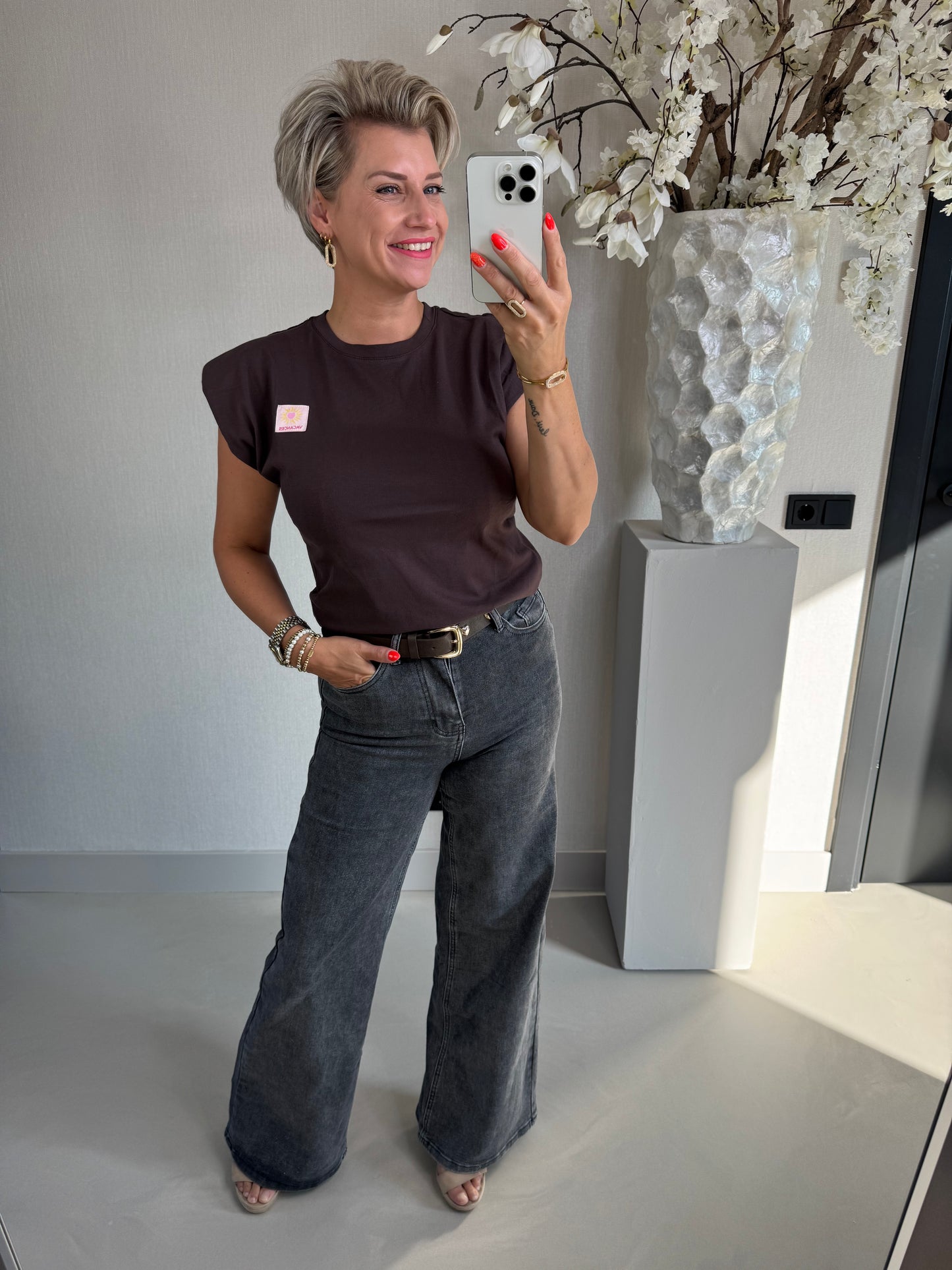 Wide leg grey