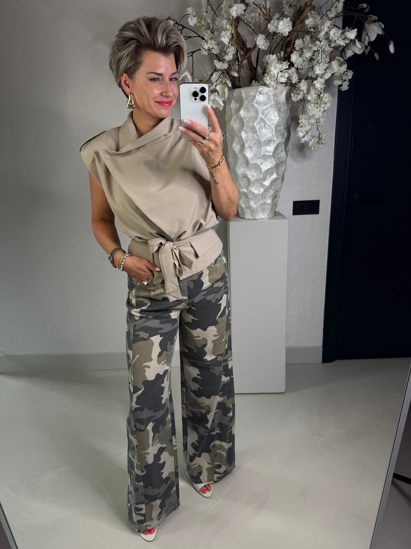 Blazer gilet beige