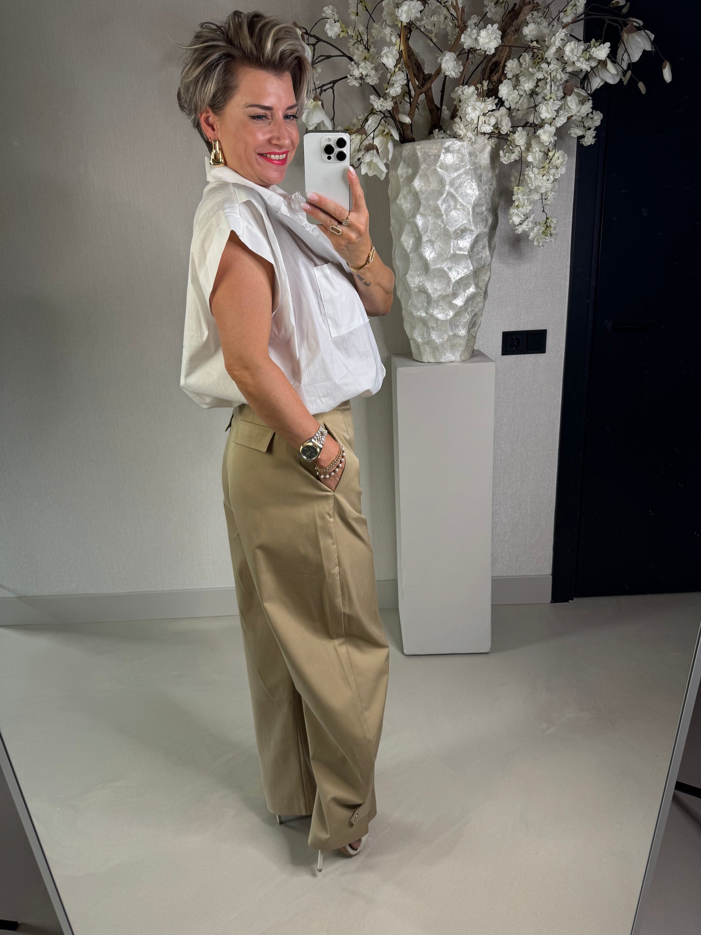 Wide leg beige Attentif