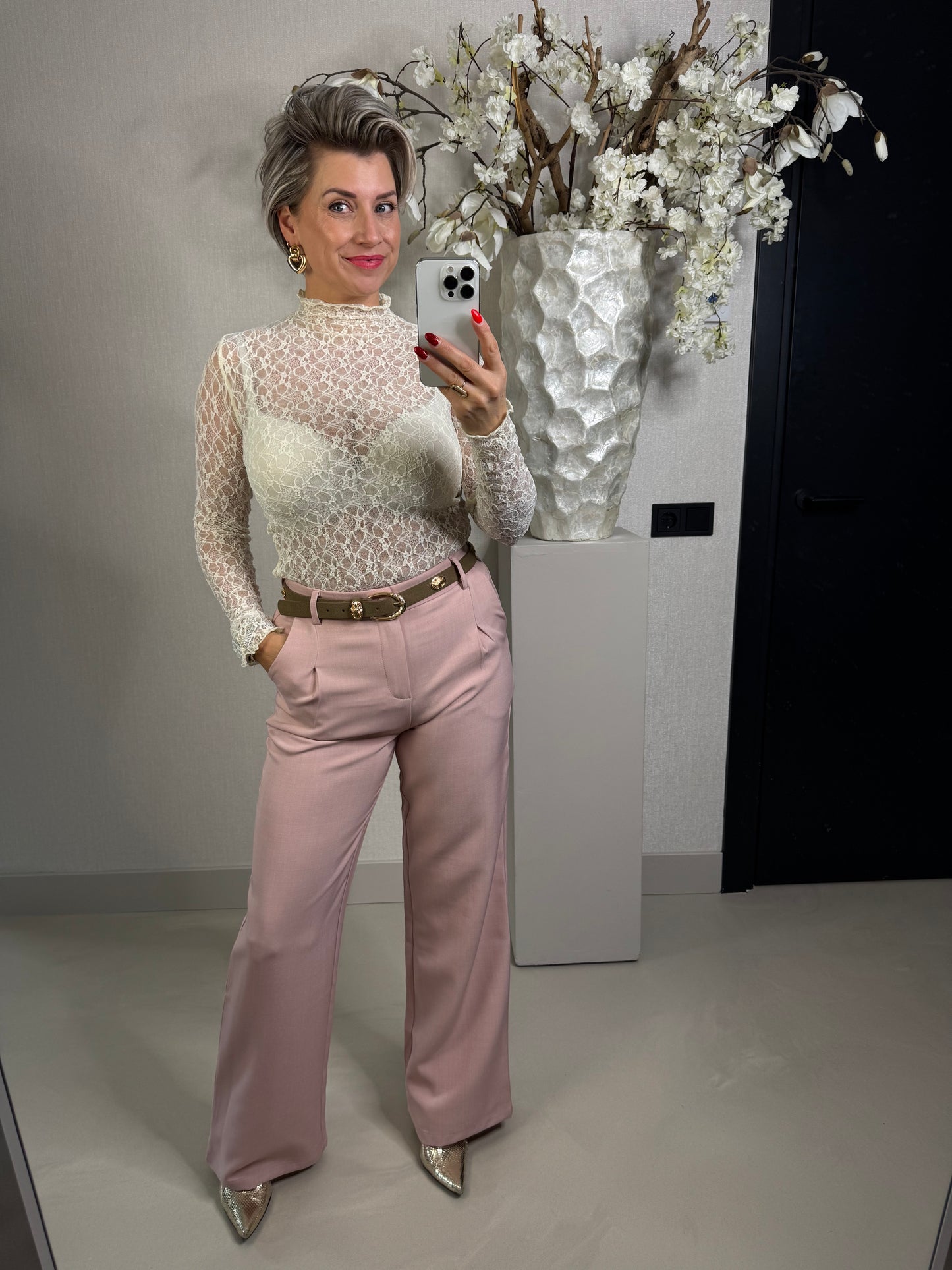 Pantalon Milou roze