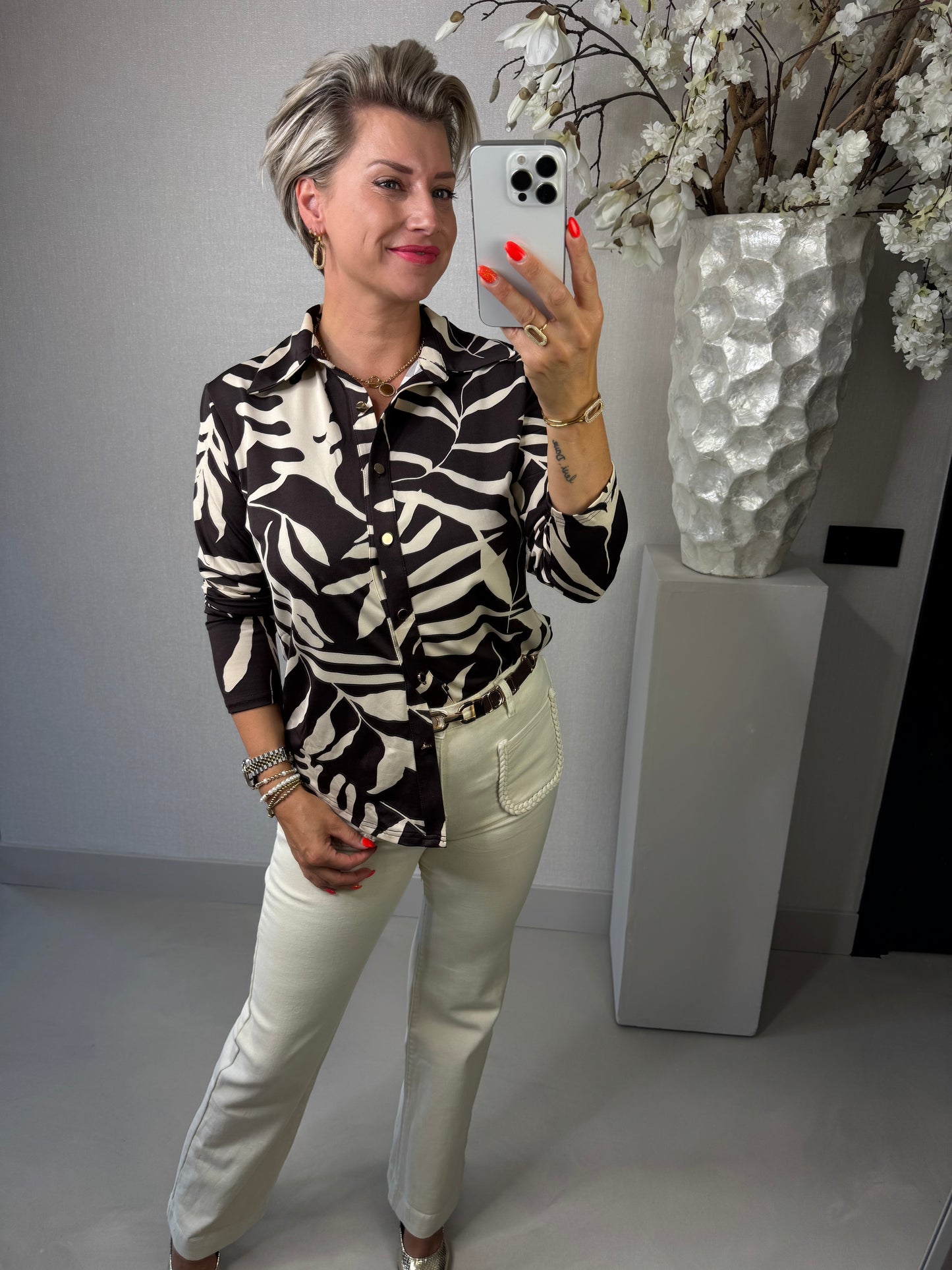 Travel blouse print