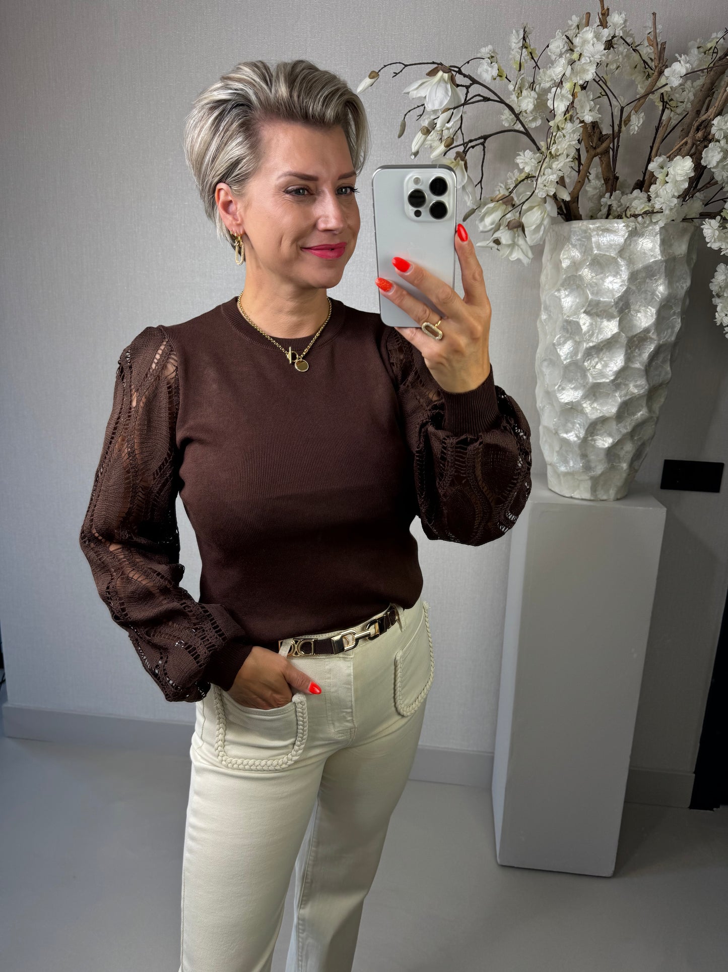 Trui Claire bruin