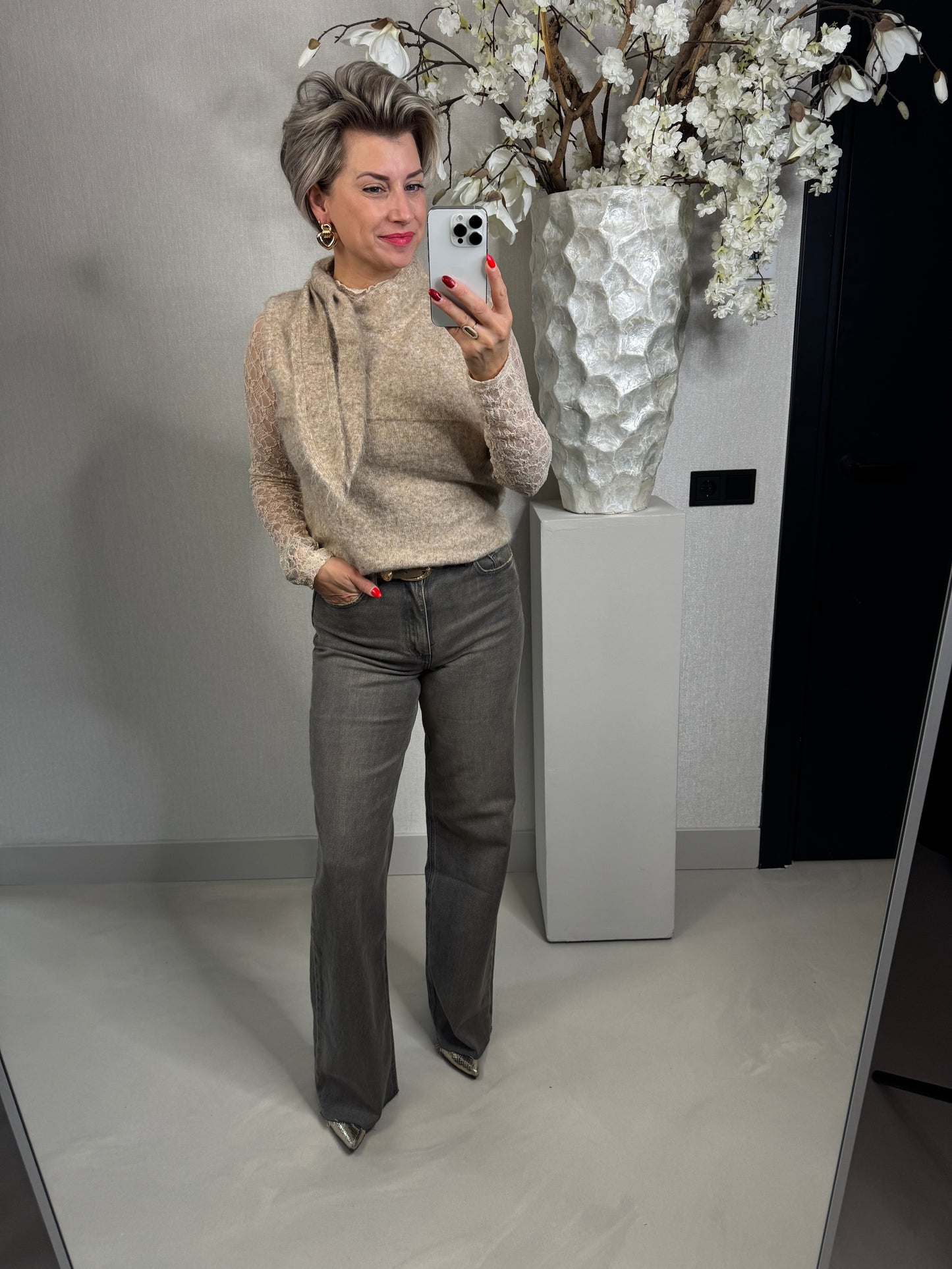 Jeans Queen Hearts stone washed