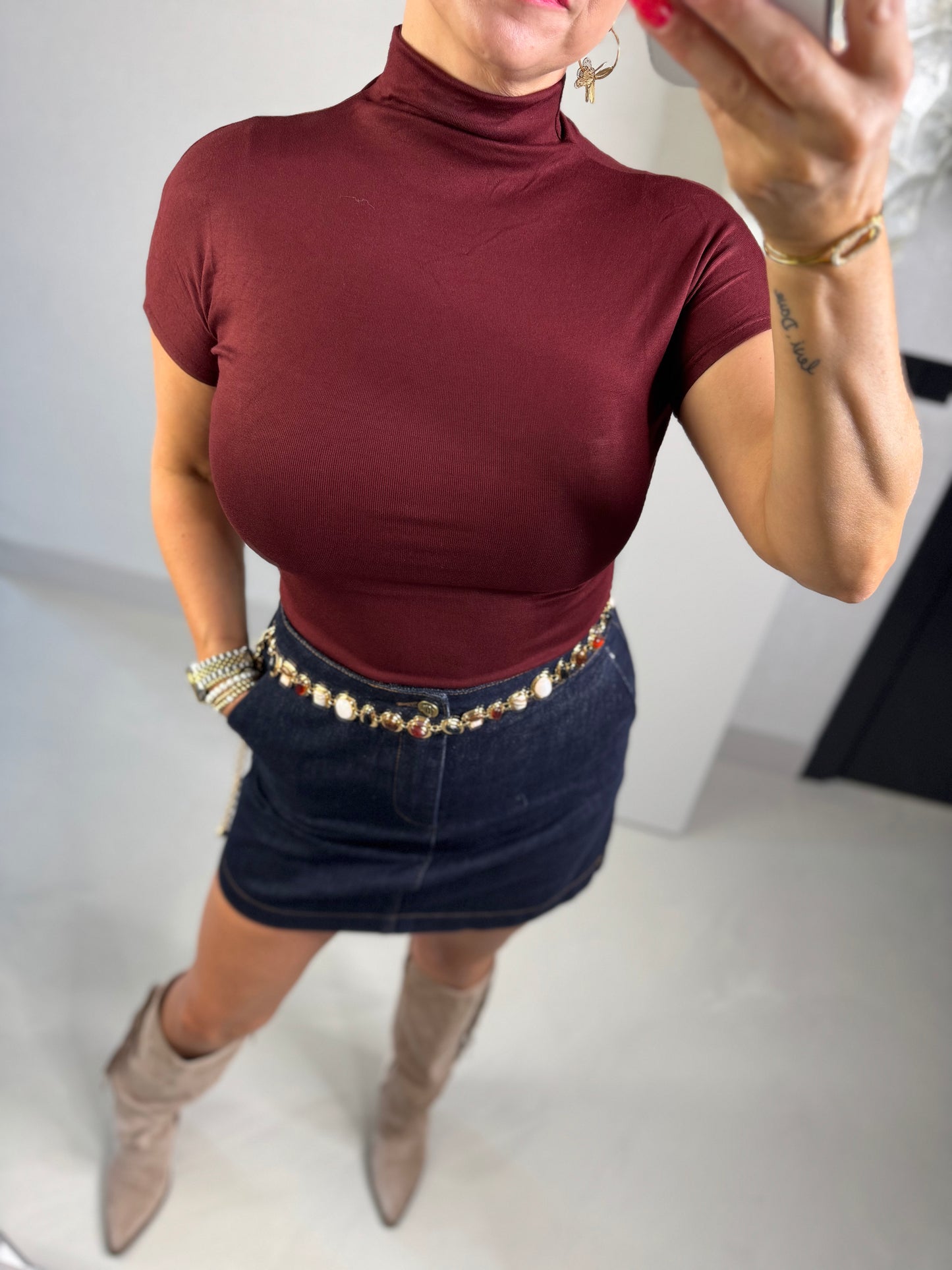 Top Shayna bordeaux