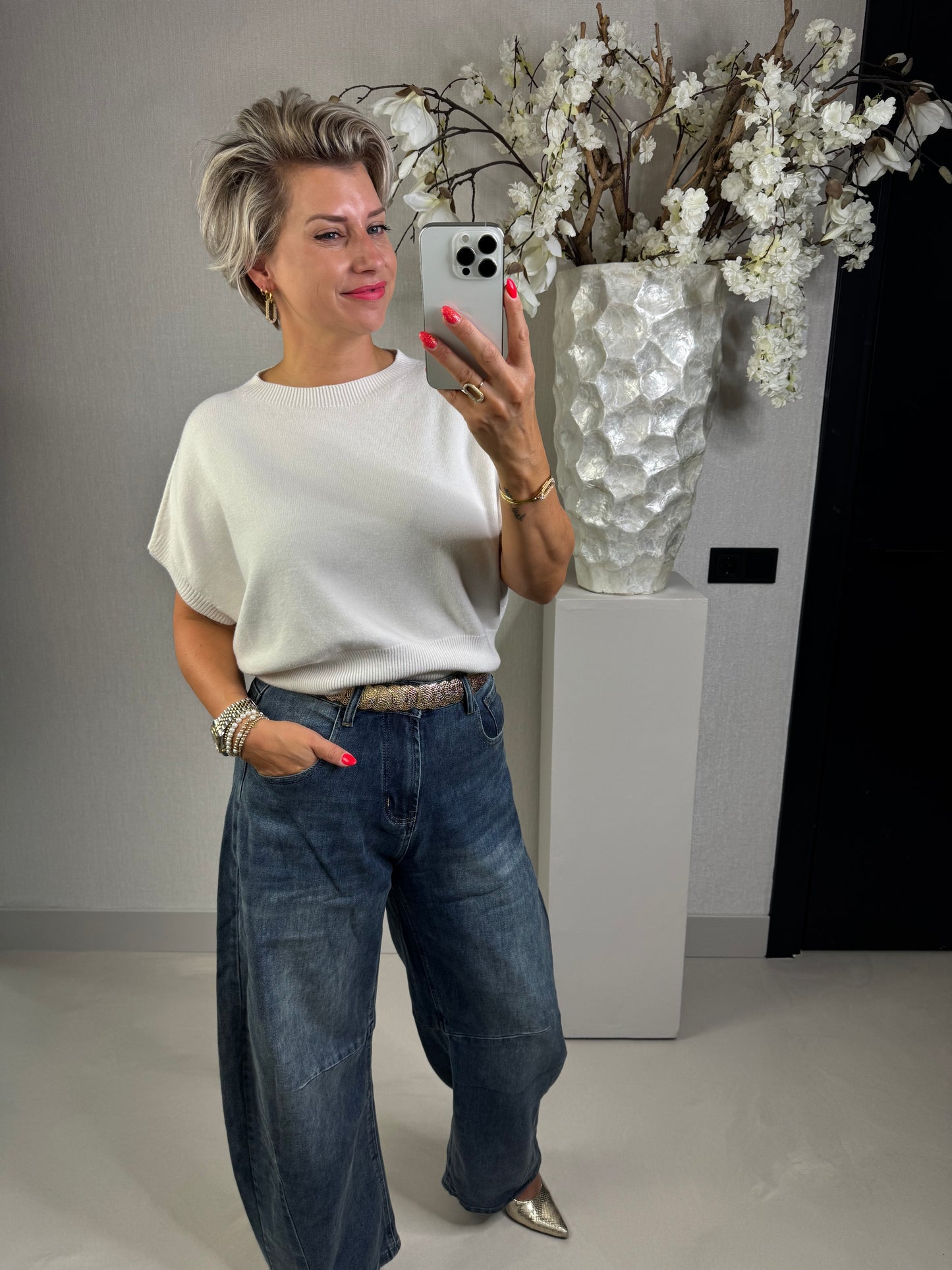 Trui vlinder off white