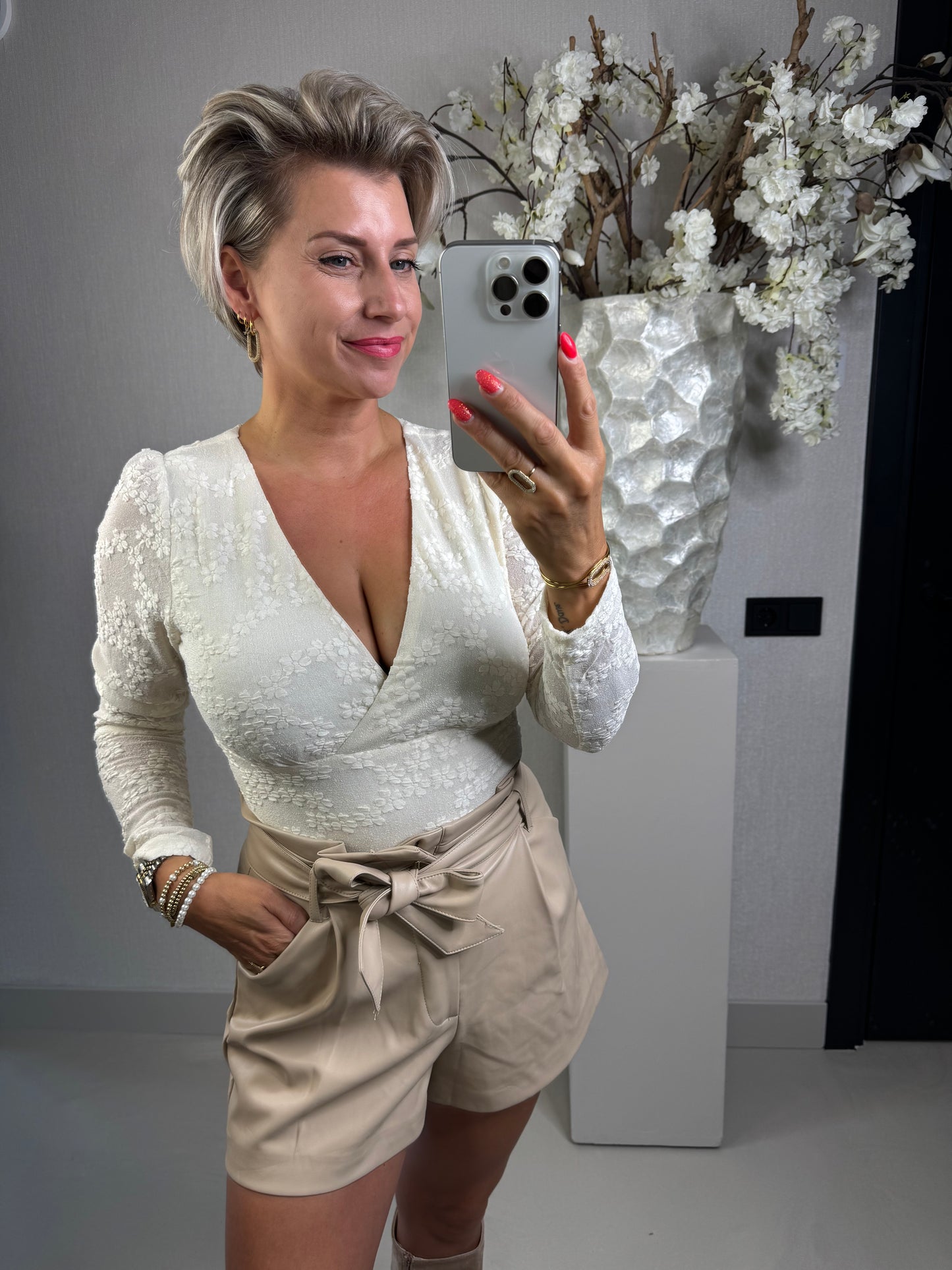 Body top Ramone ecru