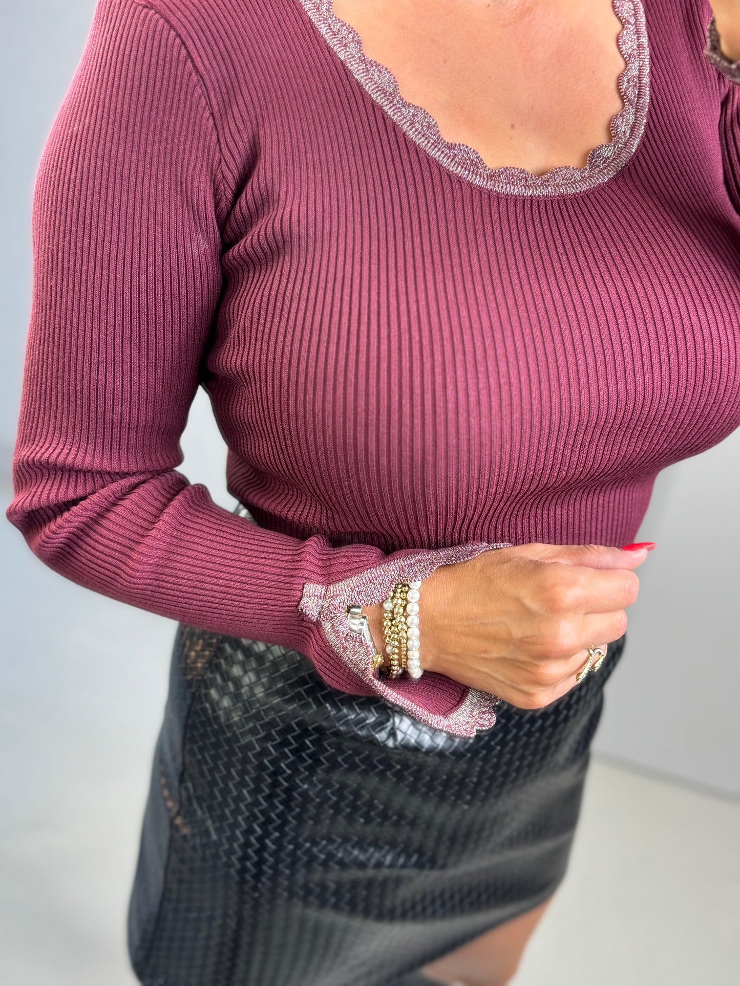 Top Mary bordeaux