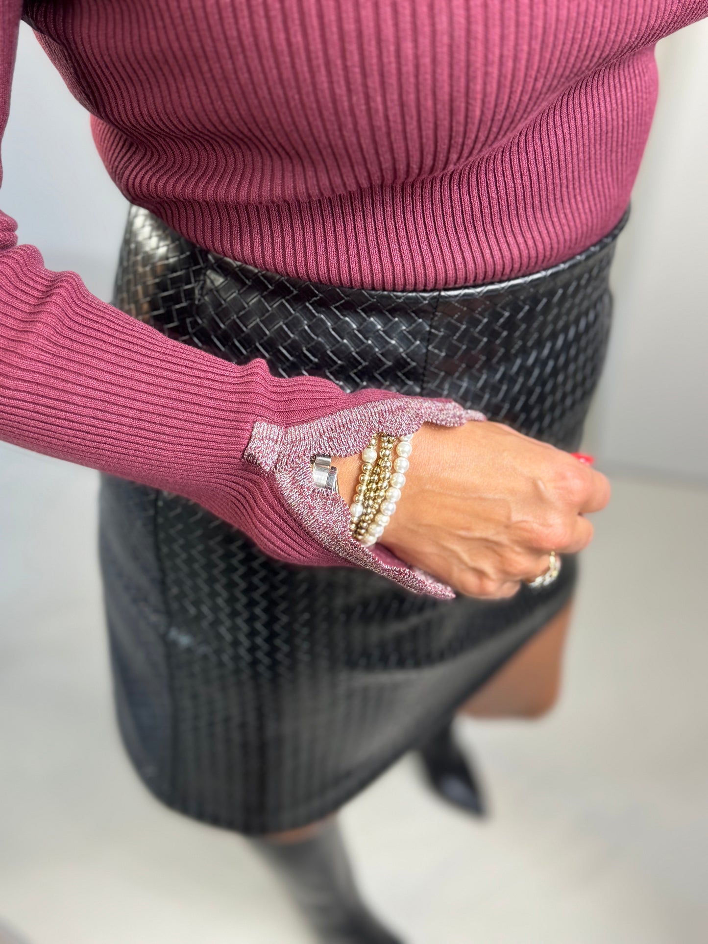 Top Mary bordeaux