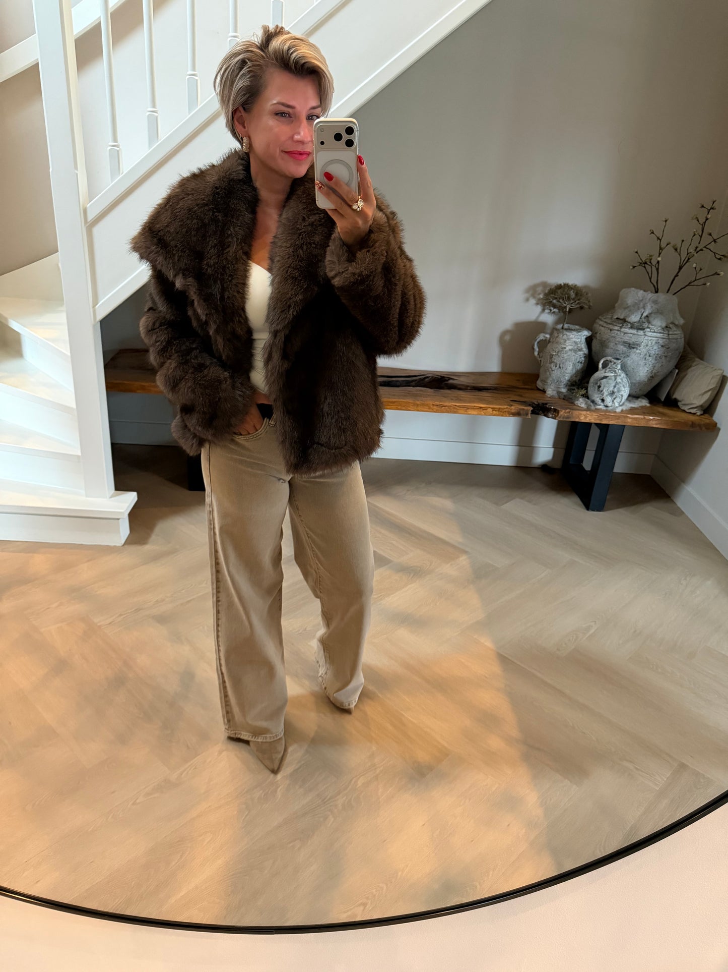 Bont fake fur bruin