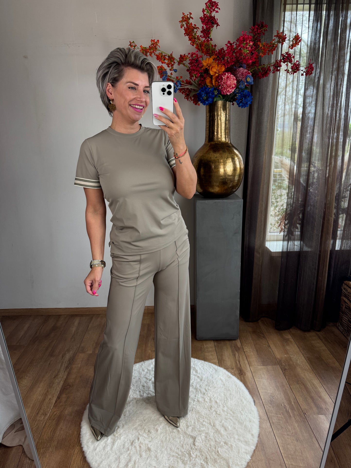 Travel top Ambika taupe