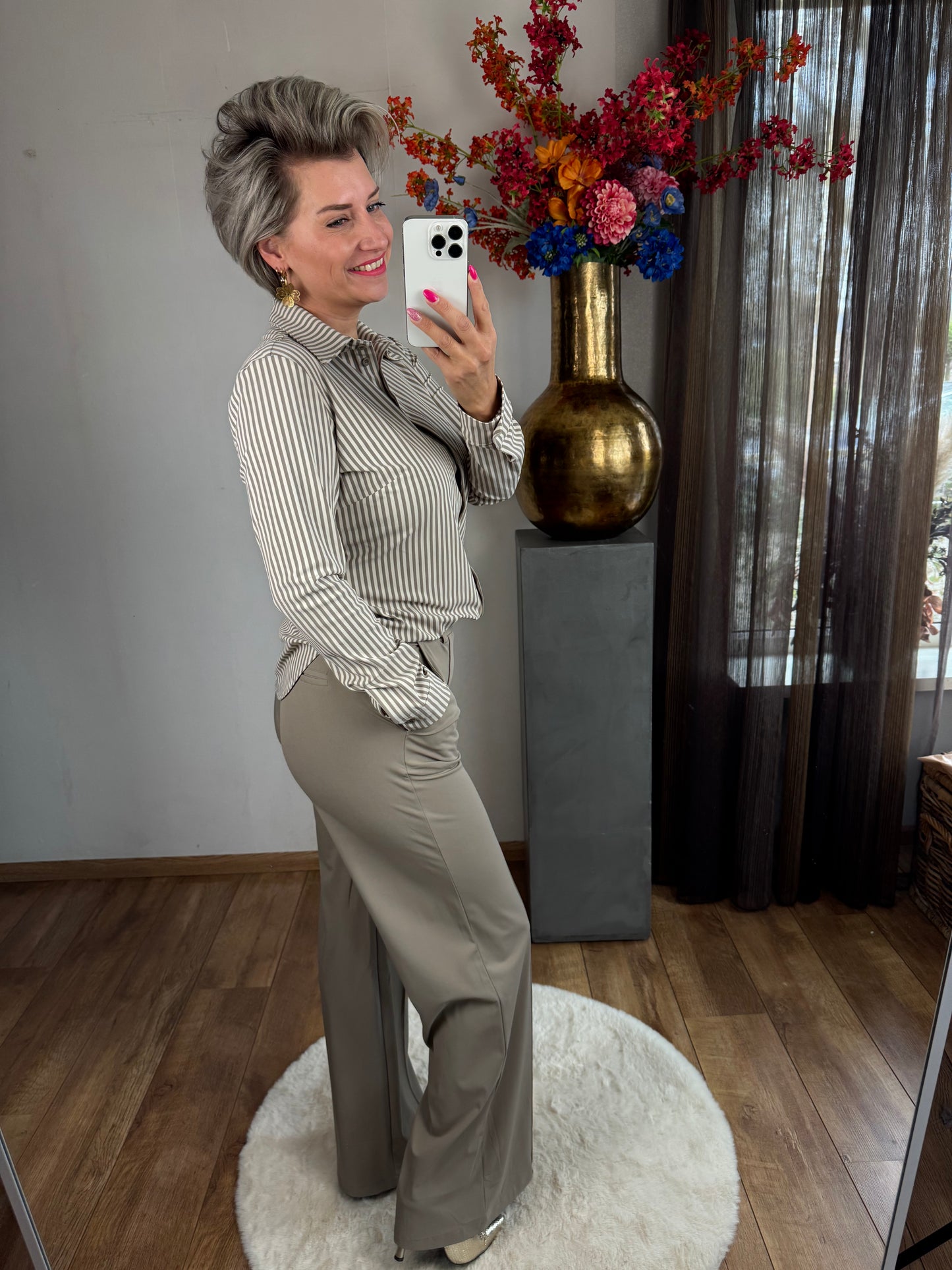 Travel blouse Ambika streep