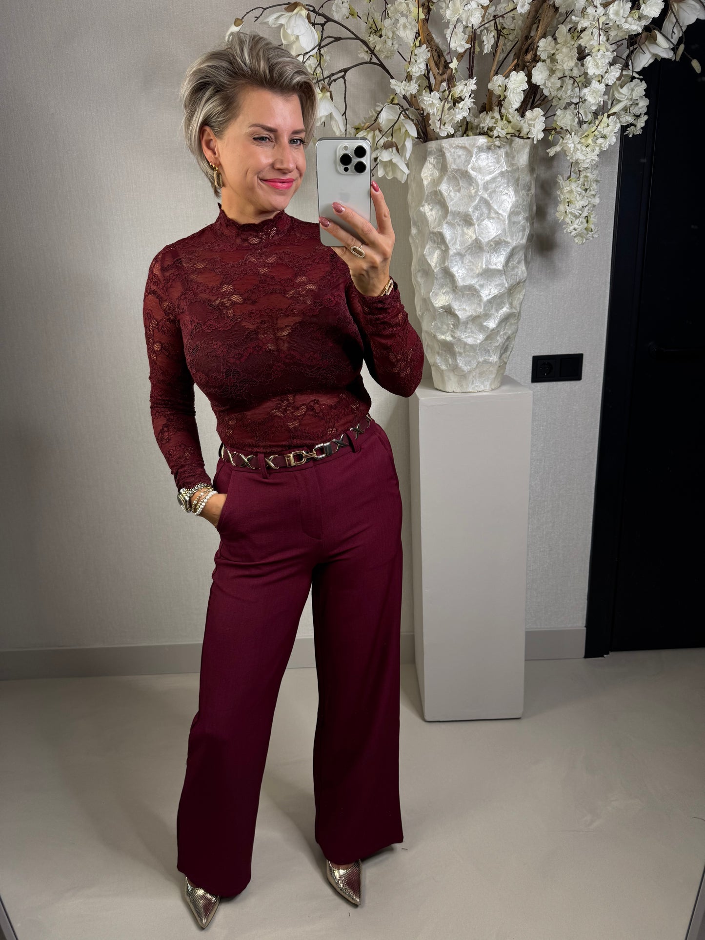 Top kant bordeaux