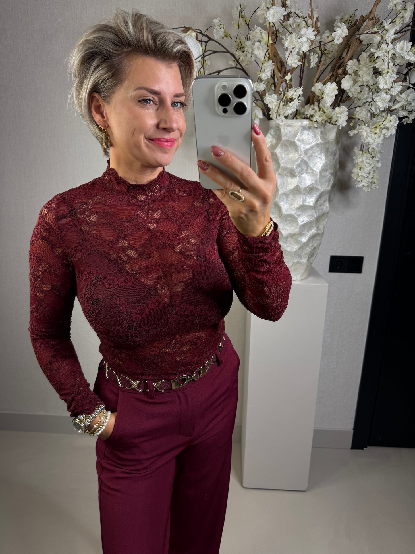Top kant bordeaux