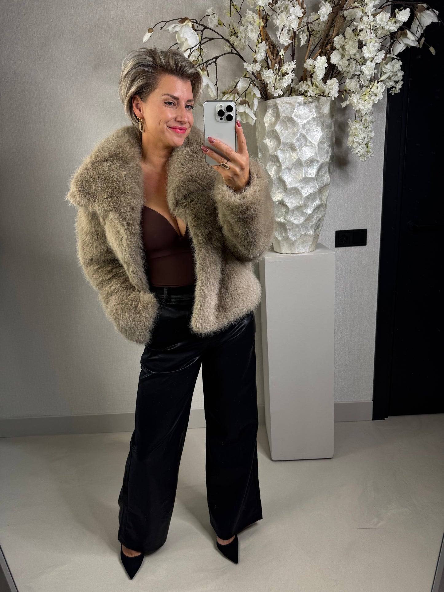 Fake fur jack