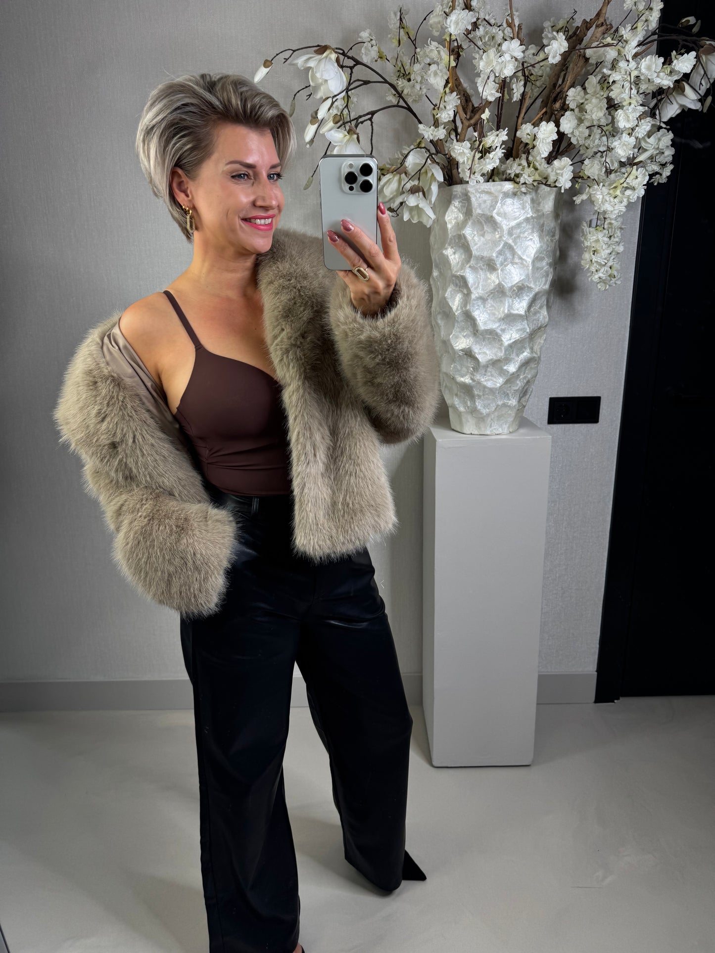 Fake fur jack