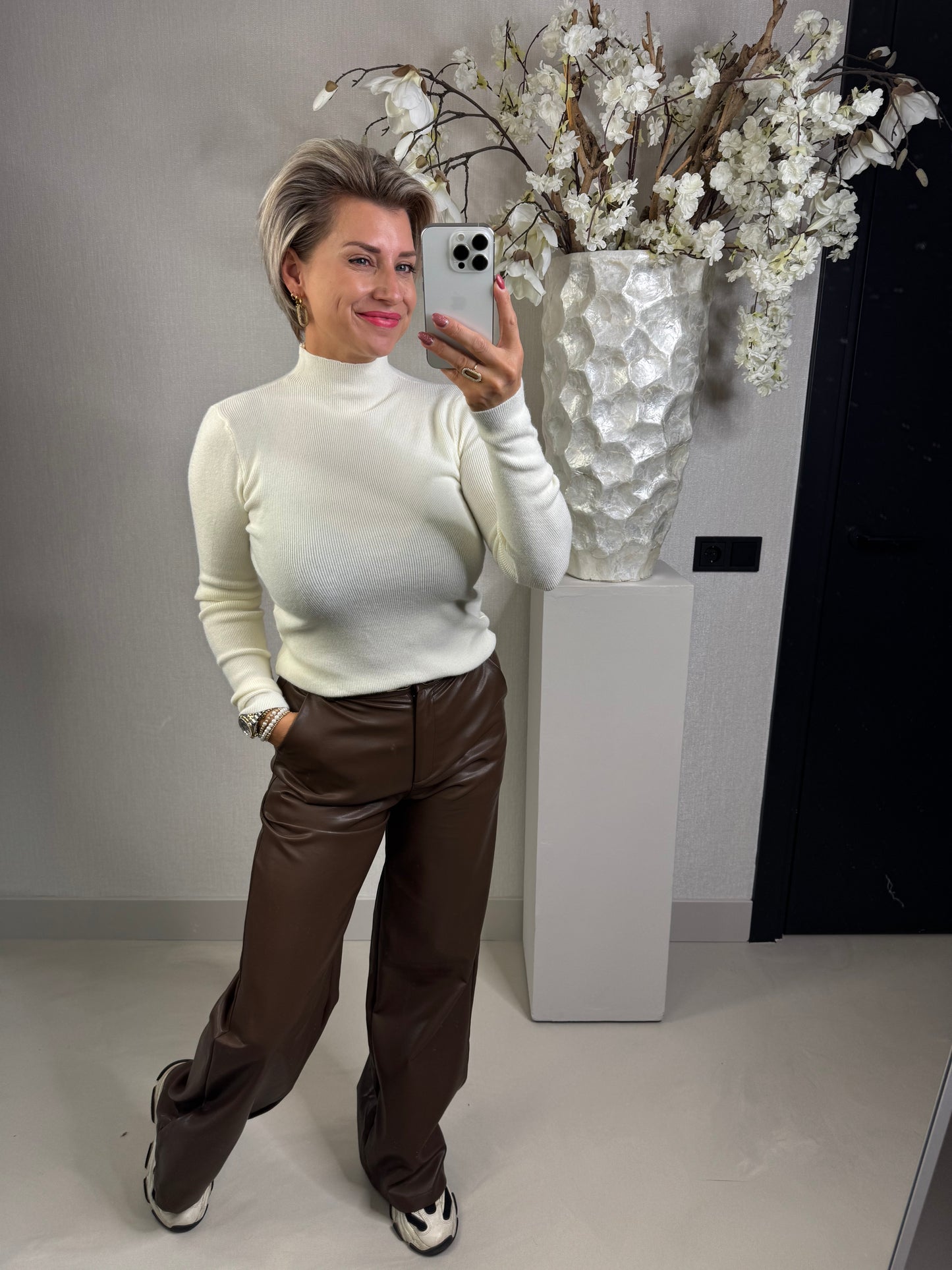 Basic trui off white