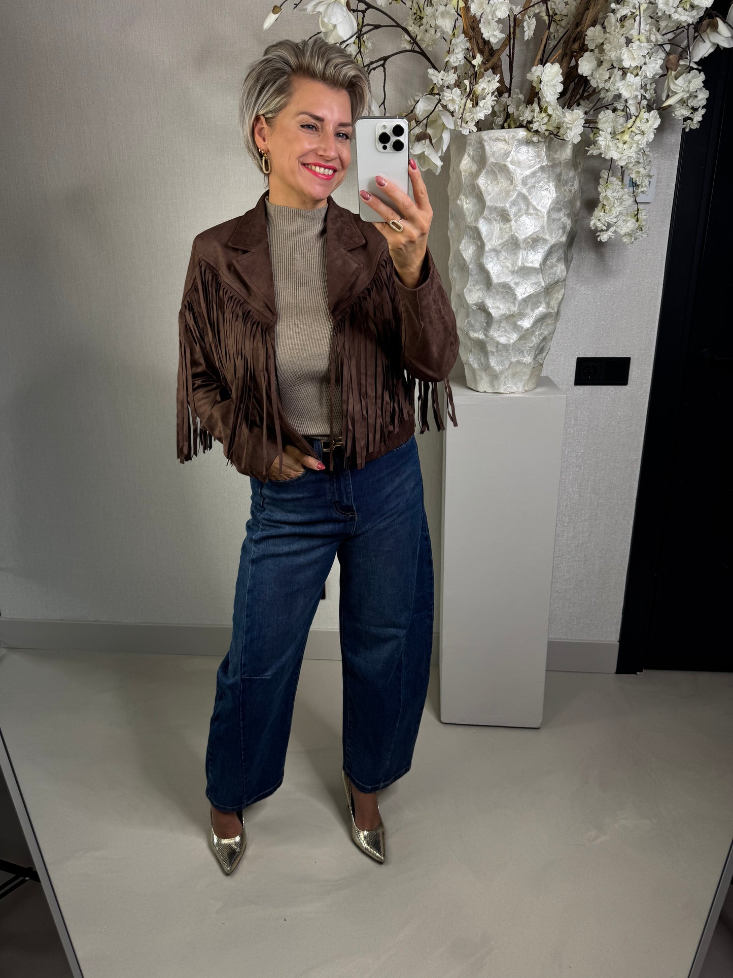 Jas suede fringe