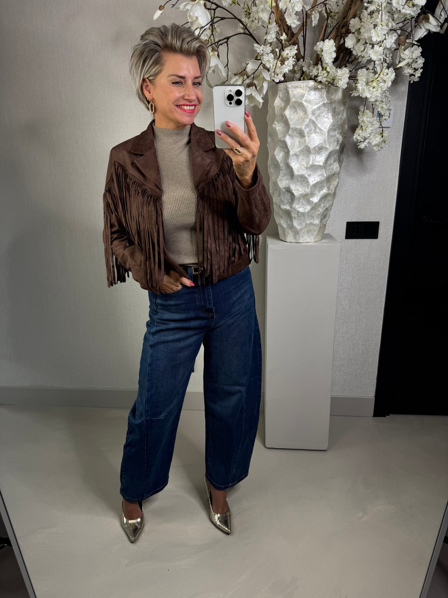 Jas suede fringe