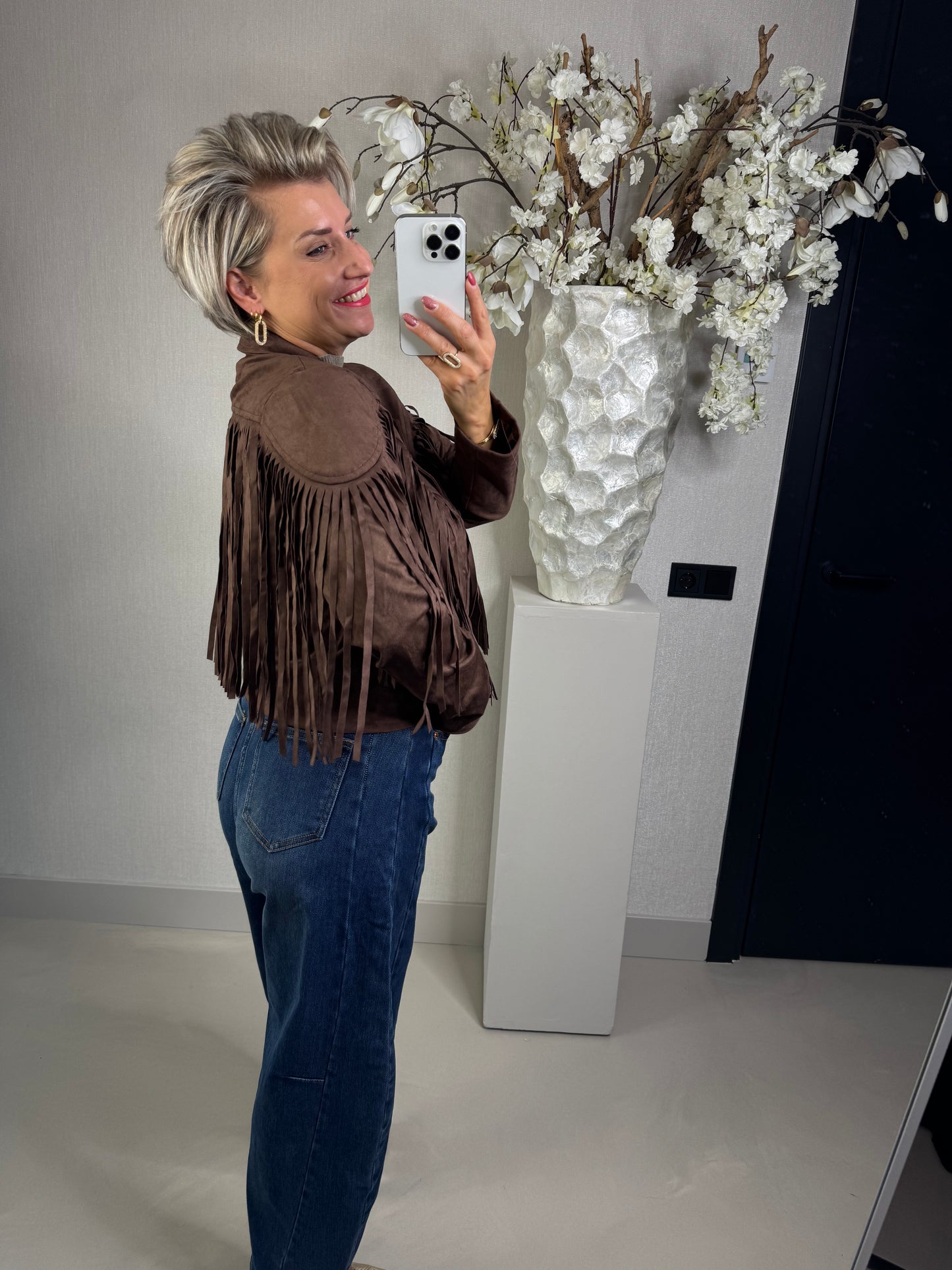Jas suede fringe