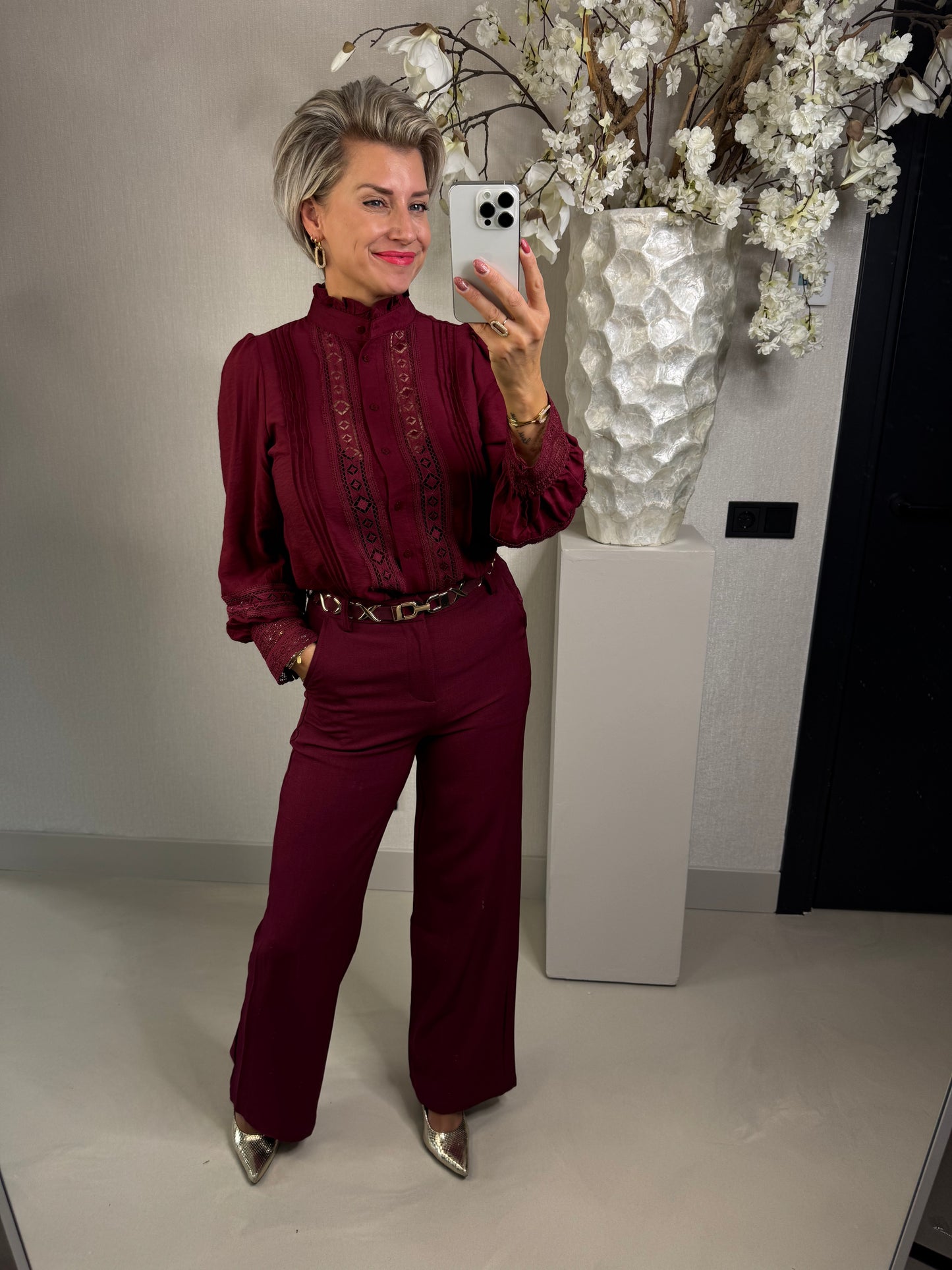 Blouse Birgit bordeaux