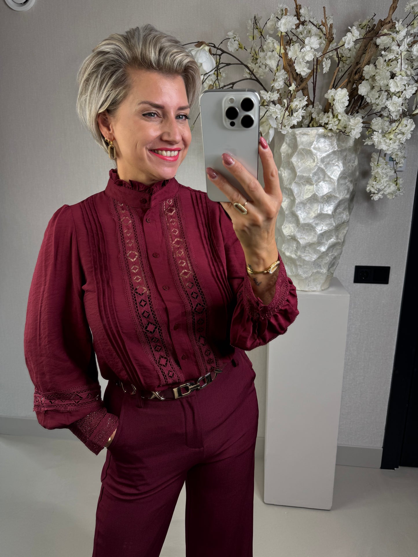 Blouse Birgit bordeaux