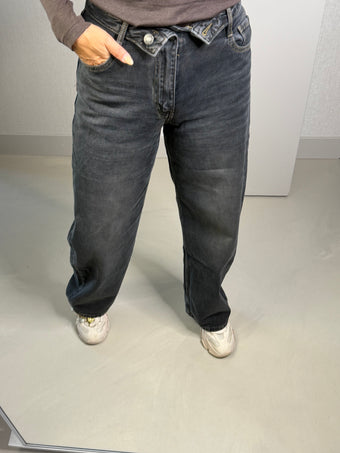 Jeans ballon button down