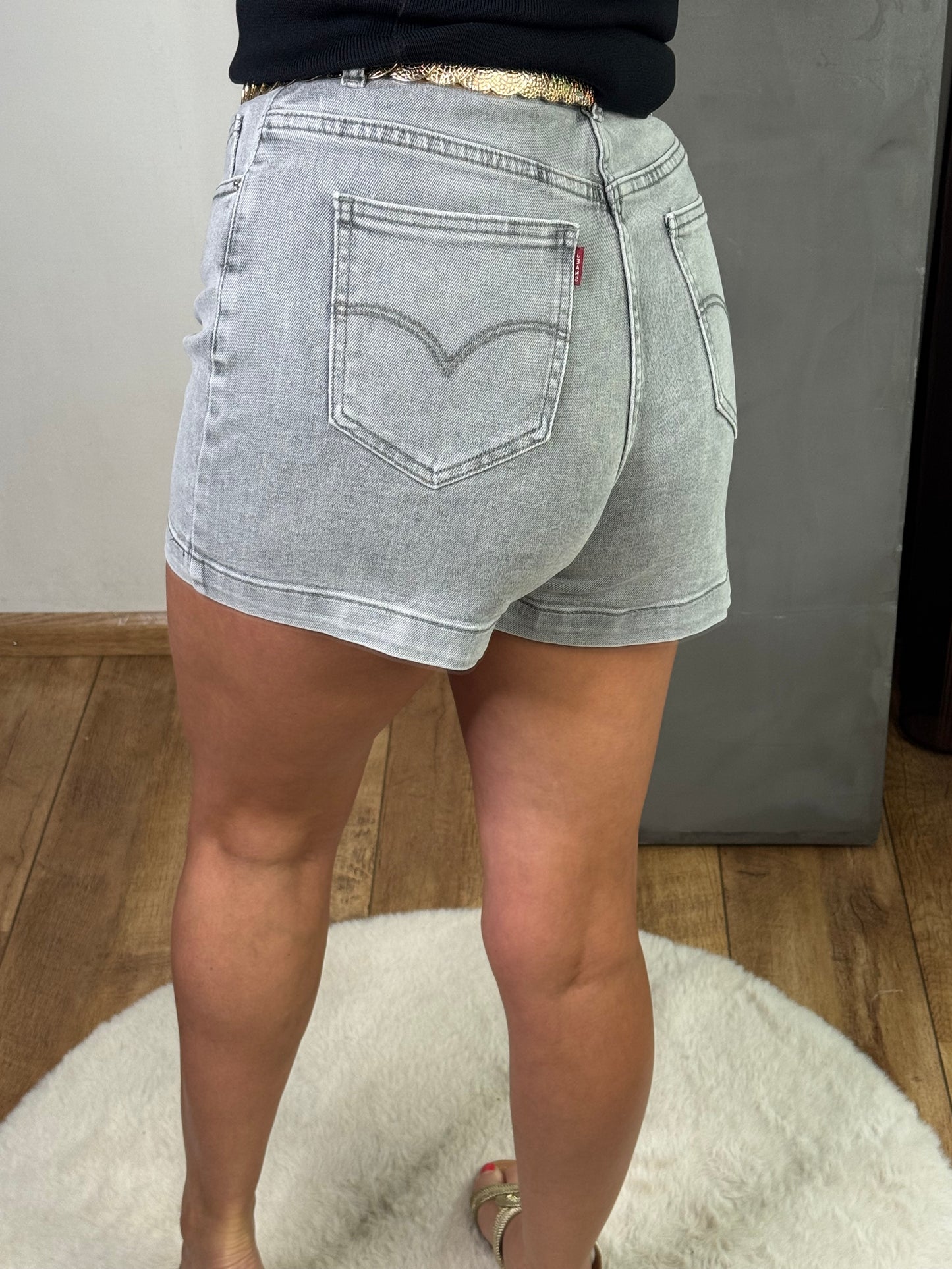 Jeans short Pipa grijs