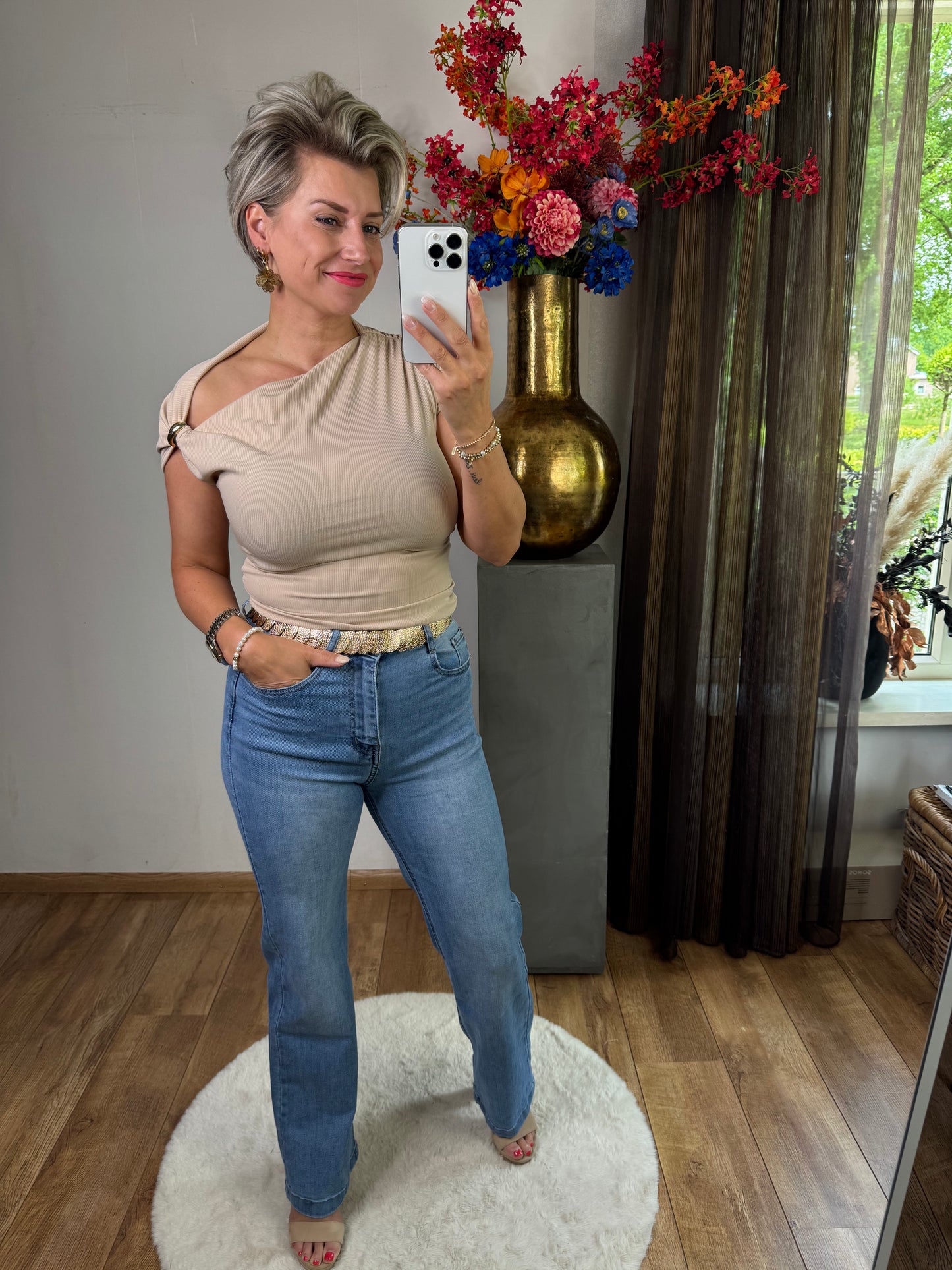 Jeans flared Pipa