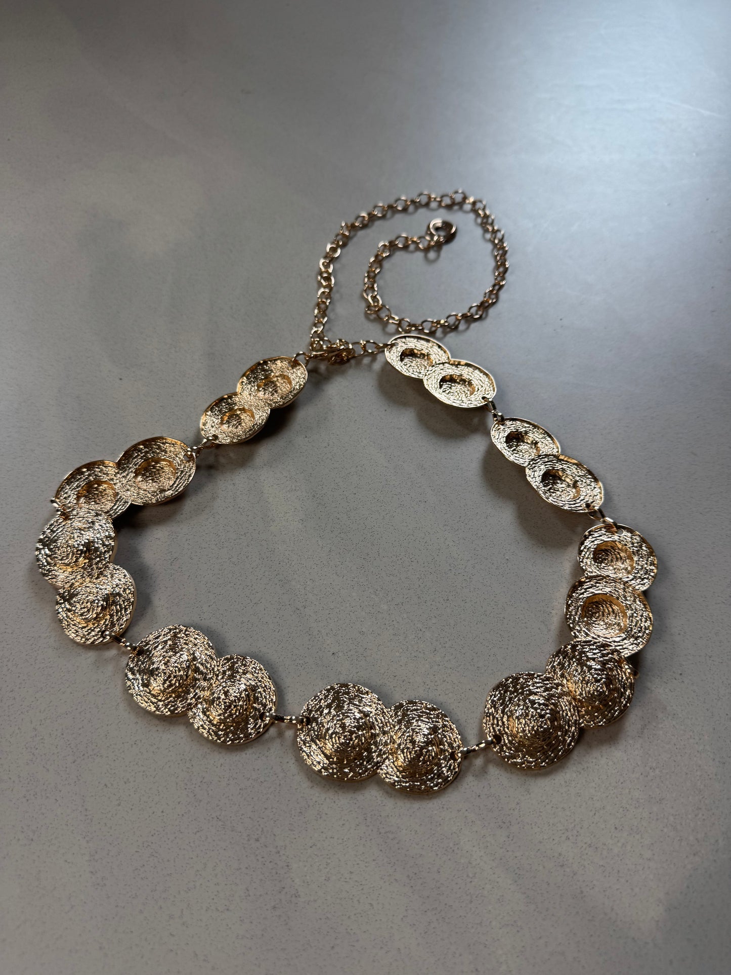 Riem luxe gouden rondjes