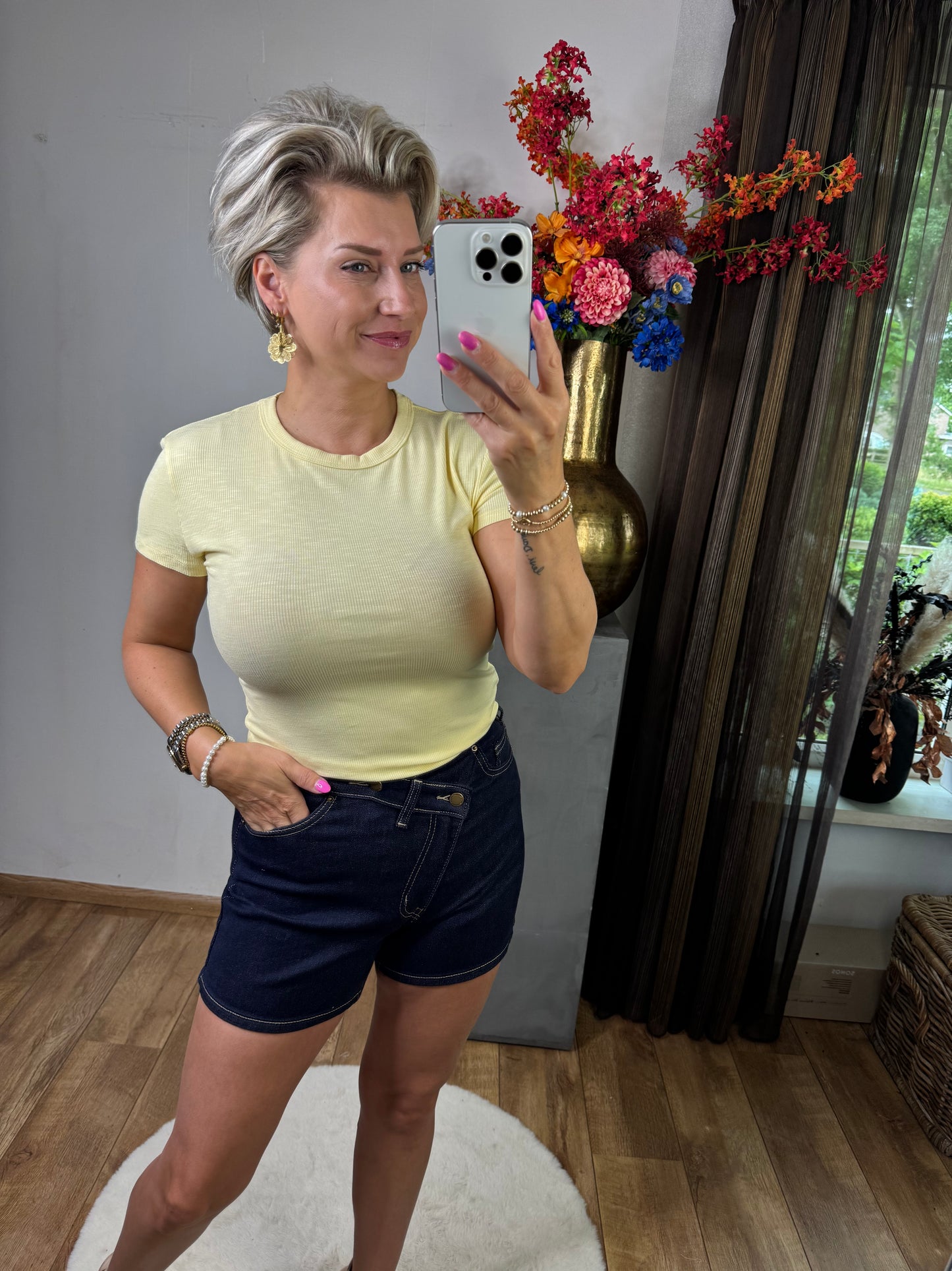Basic t'shirt yellow