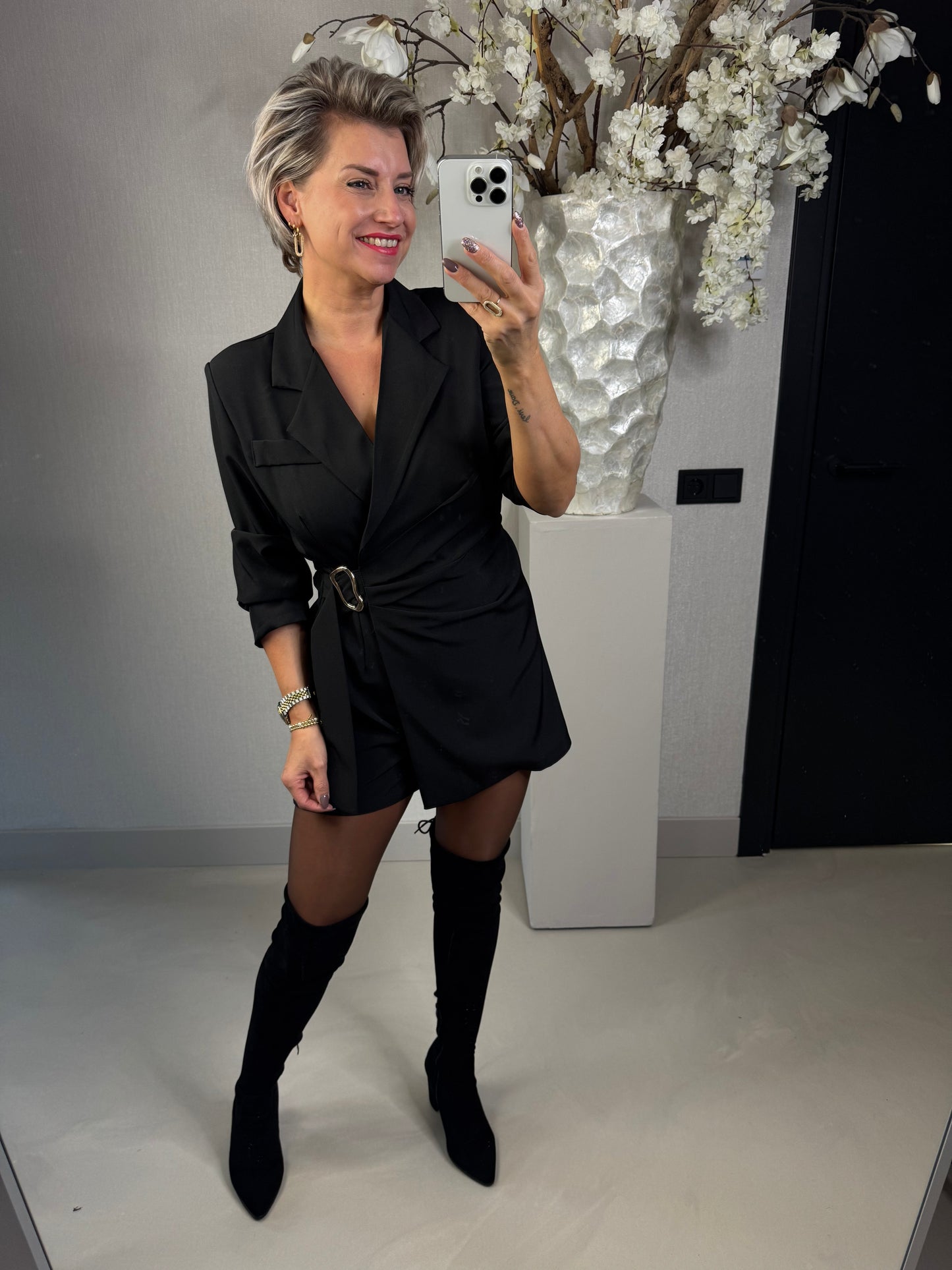 Playsuit gesp zwart