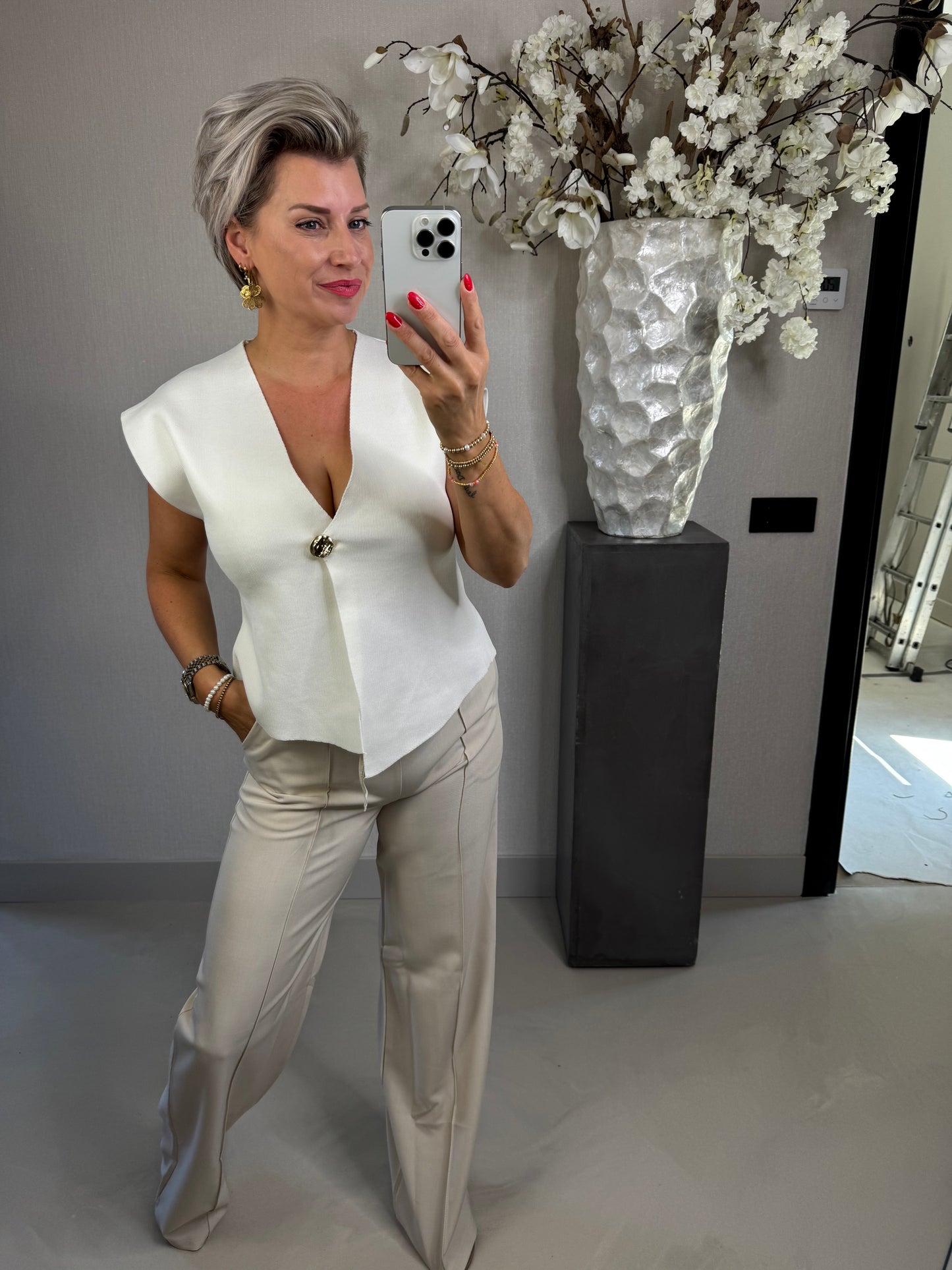 Vest Jay Linn off white