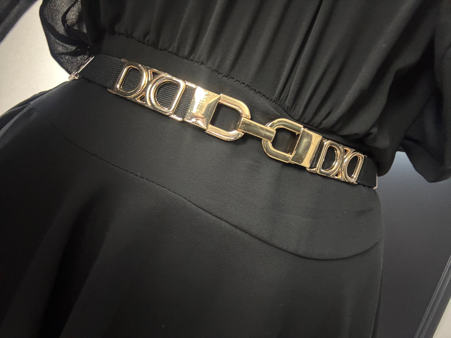 Riem elastisch zwart