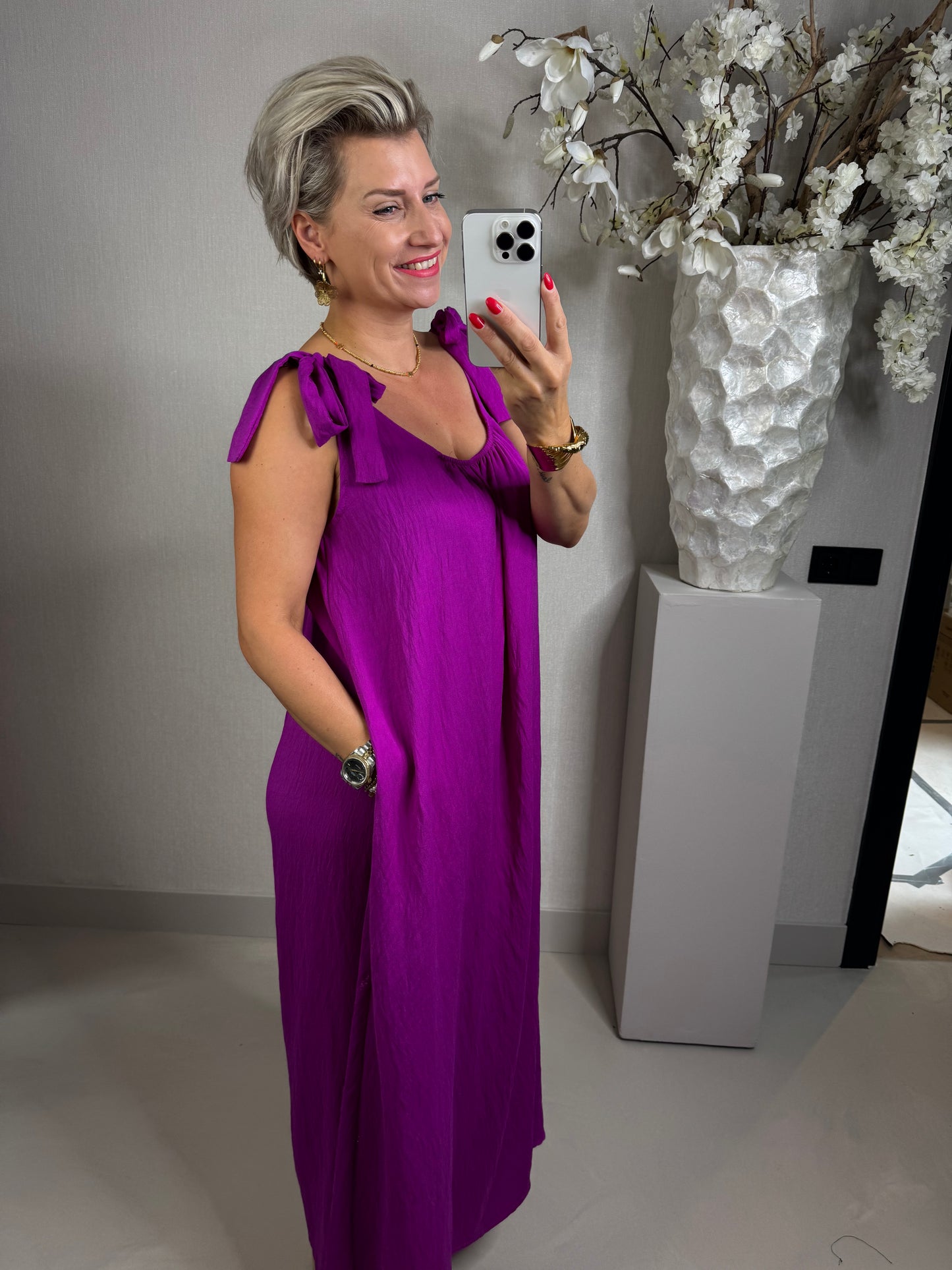 Jurk magenta