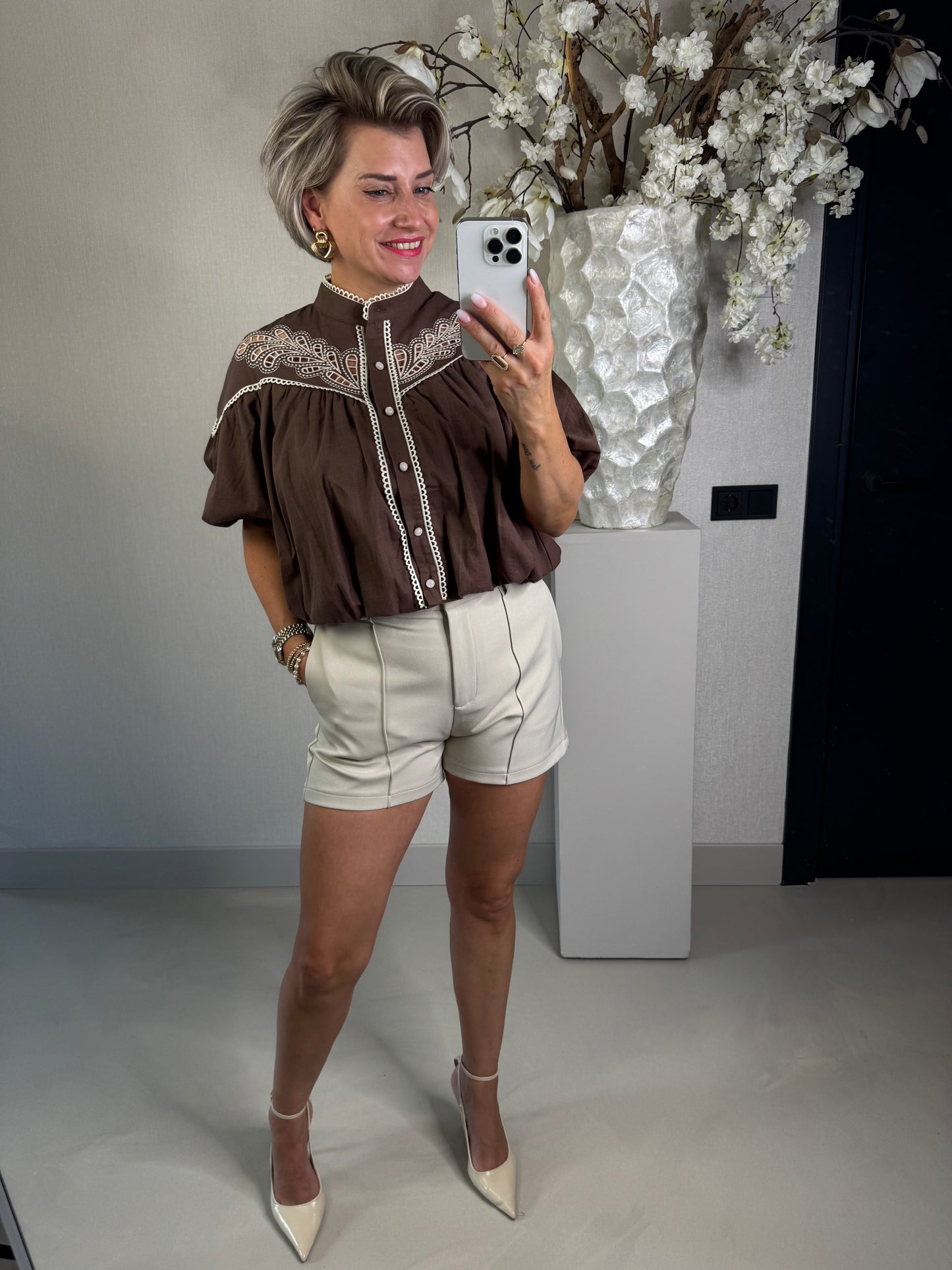 Blouse bohemian bruin
