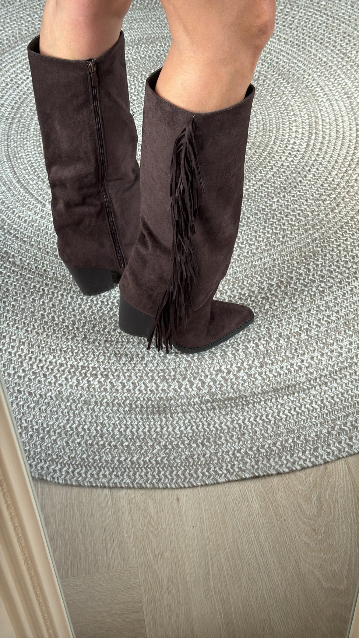 Laarzen fringe brown