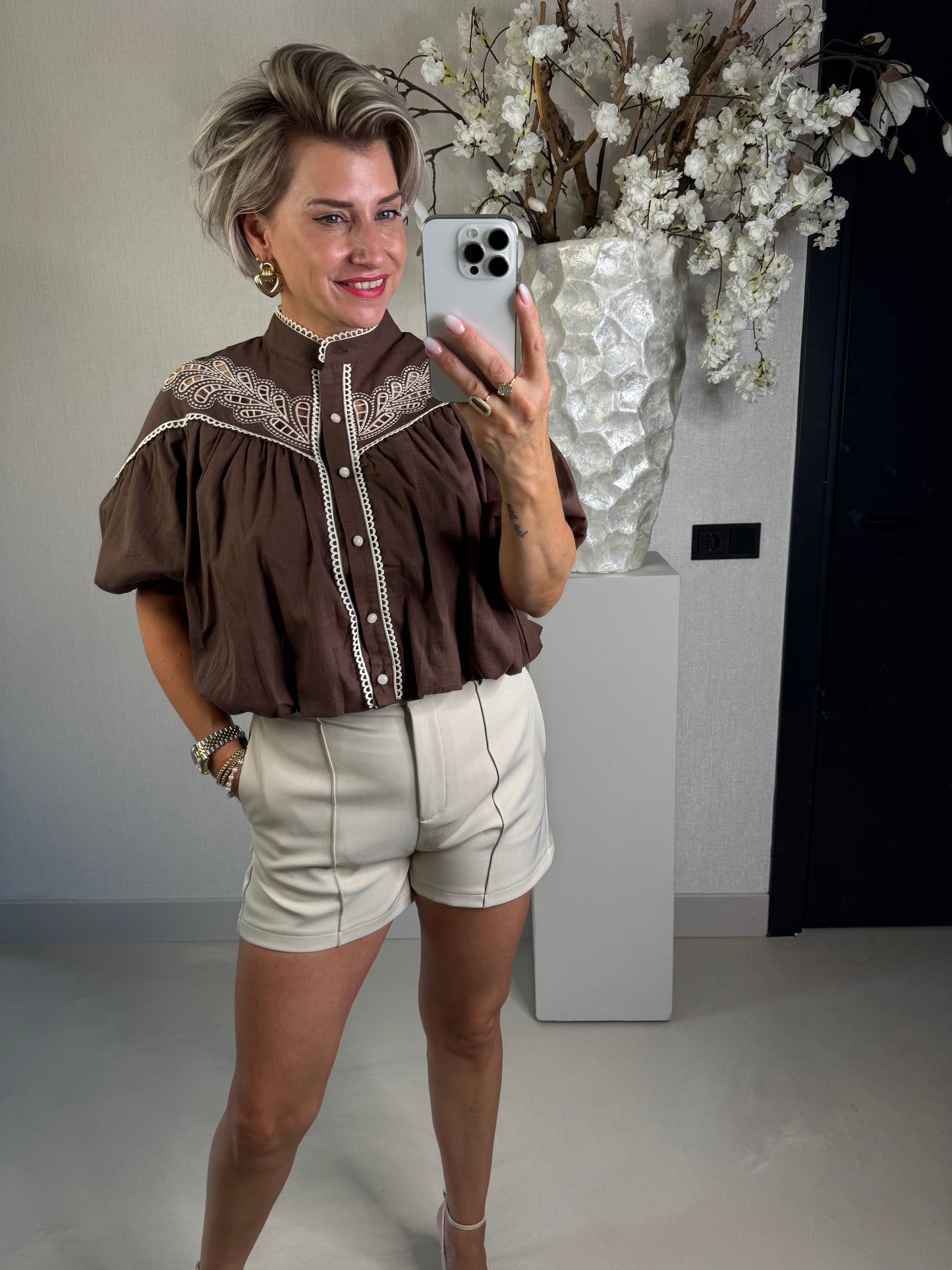 Blouse bohemian bruin