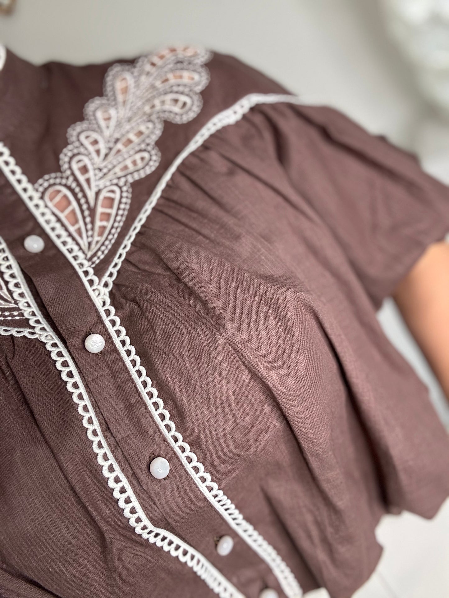 Blouse bohemian bruin