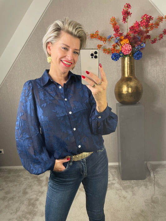 Blouse Leyla blauw