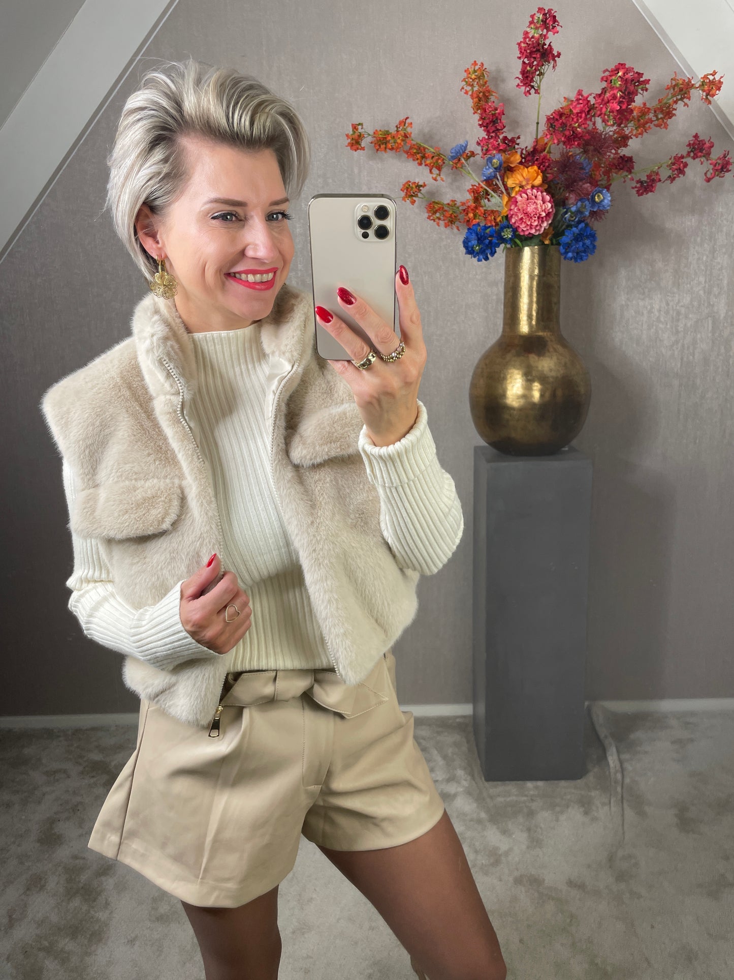 Gilet liza beige