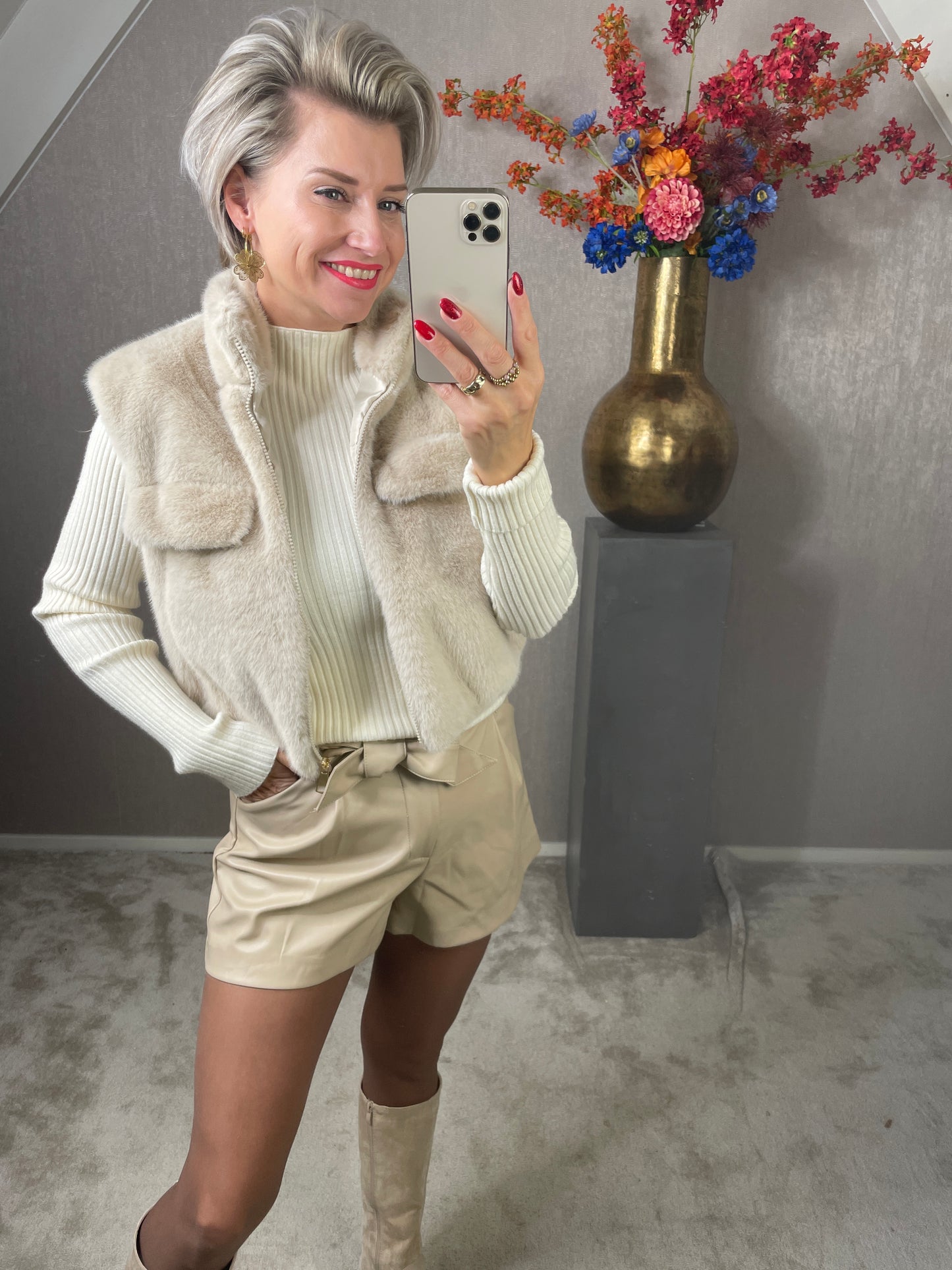 Gilet liza beige