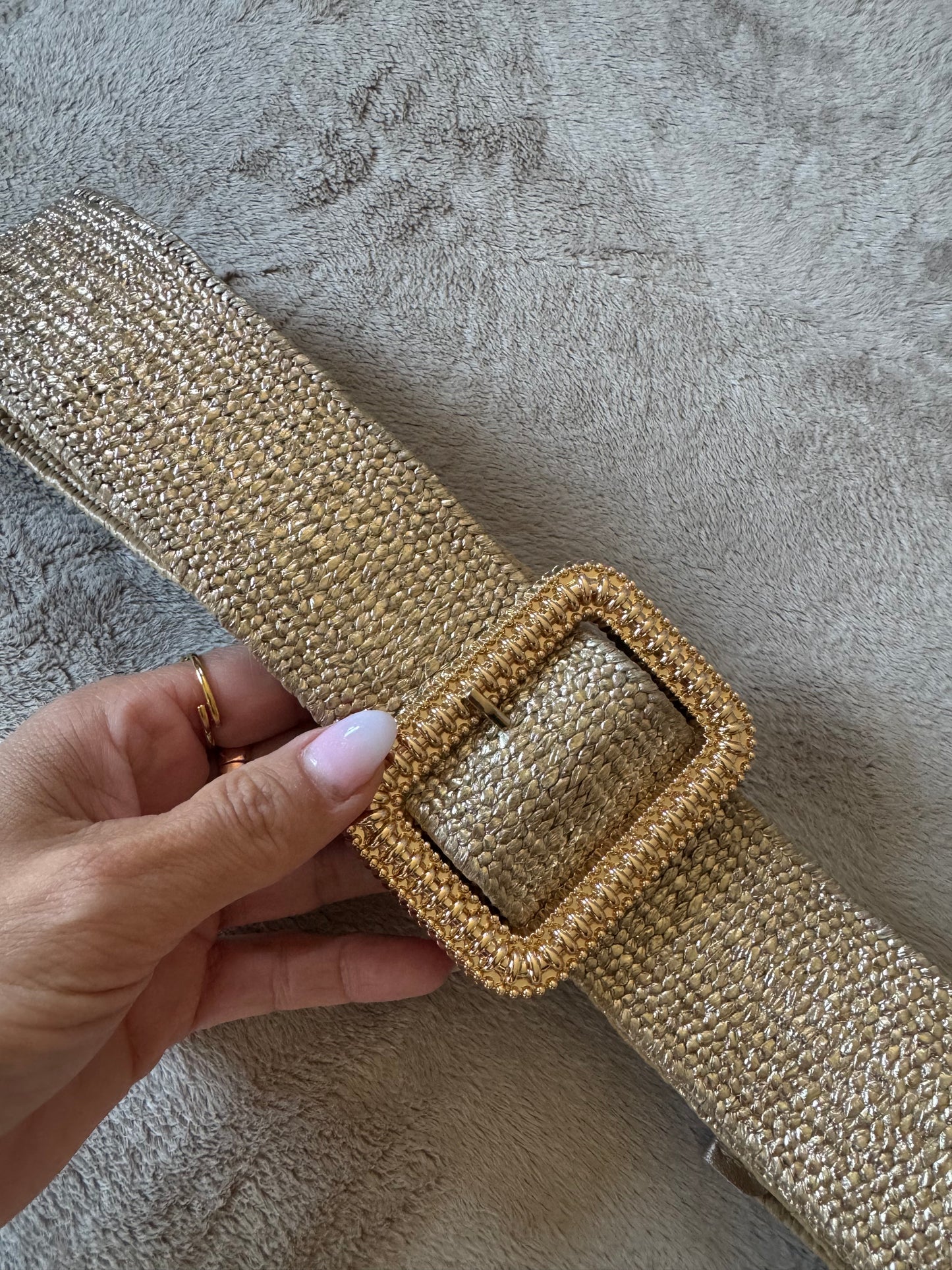 Riem elastisch goud