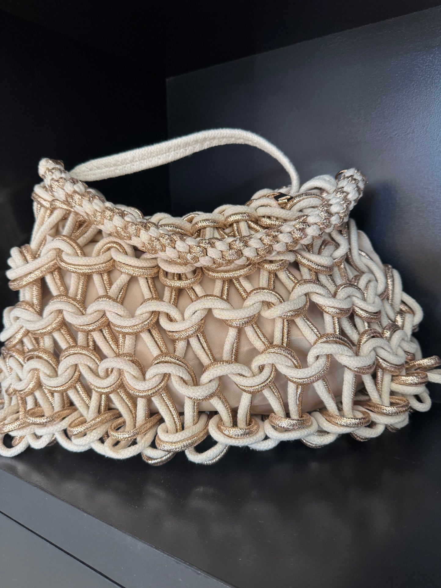 Tas beige goud