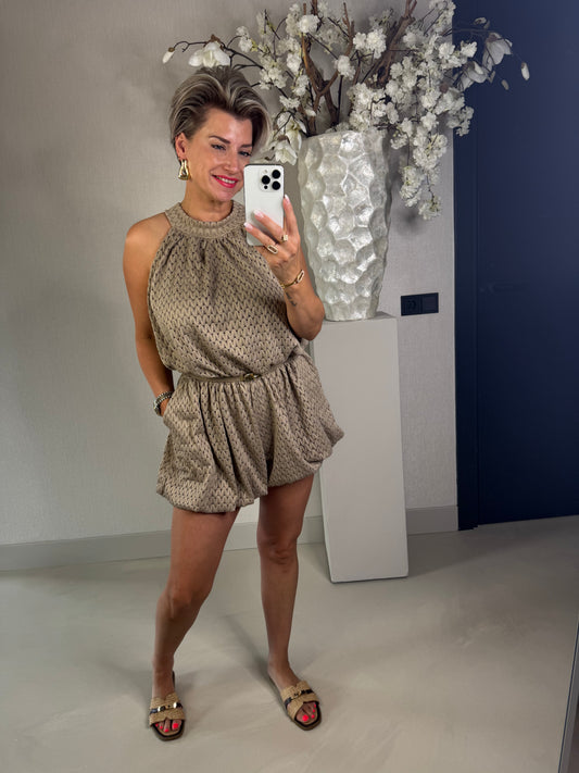 Playsuit taupe
