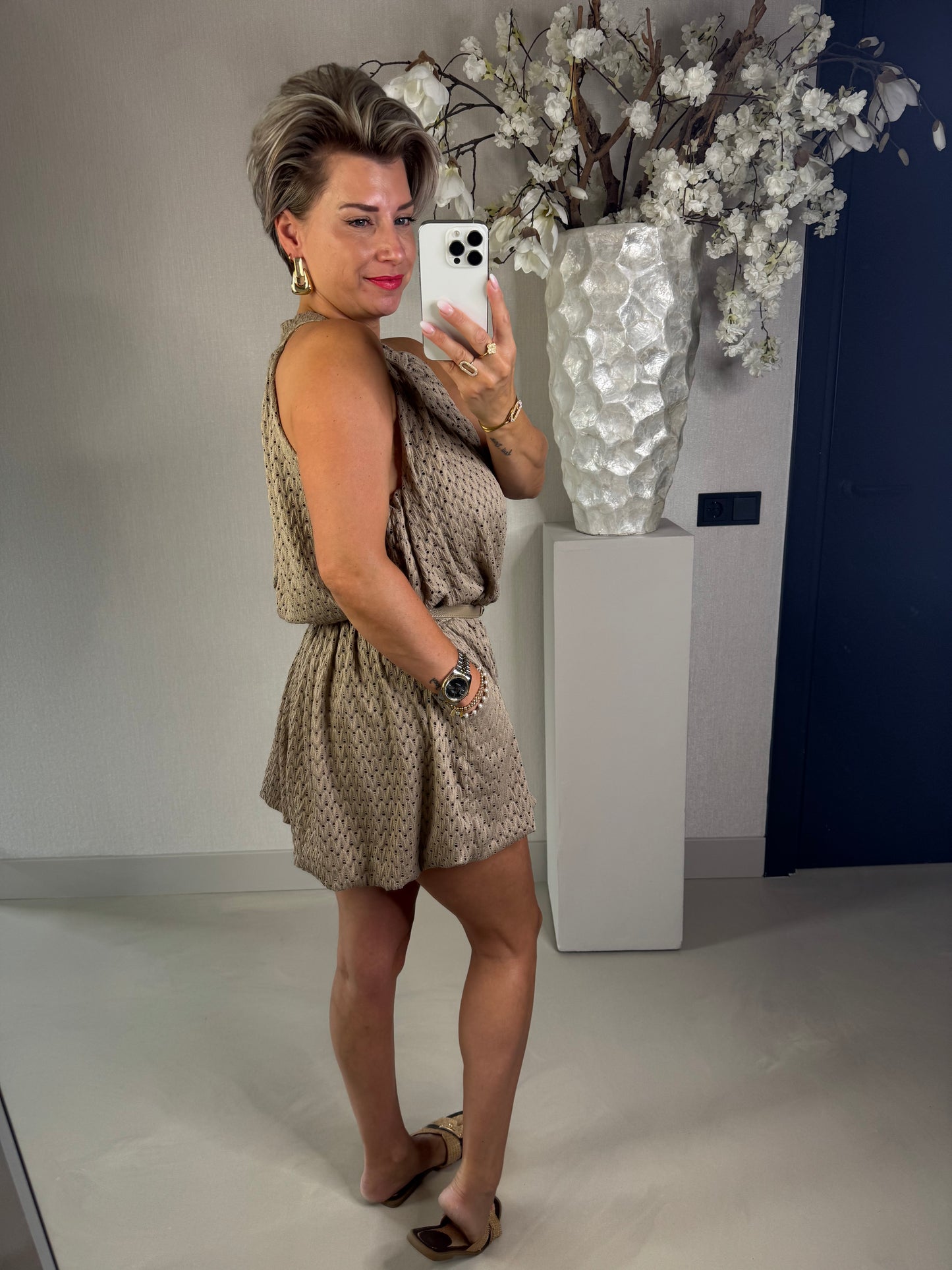 Playsuit taupe